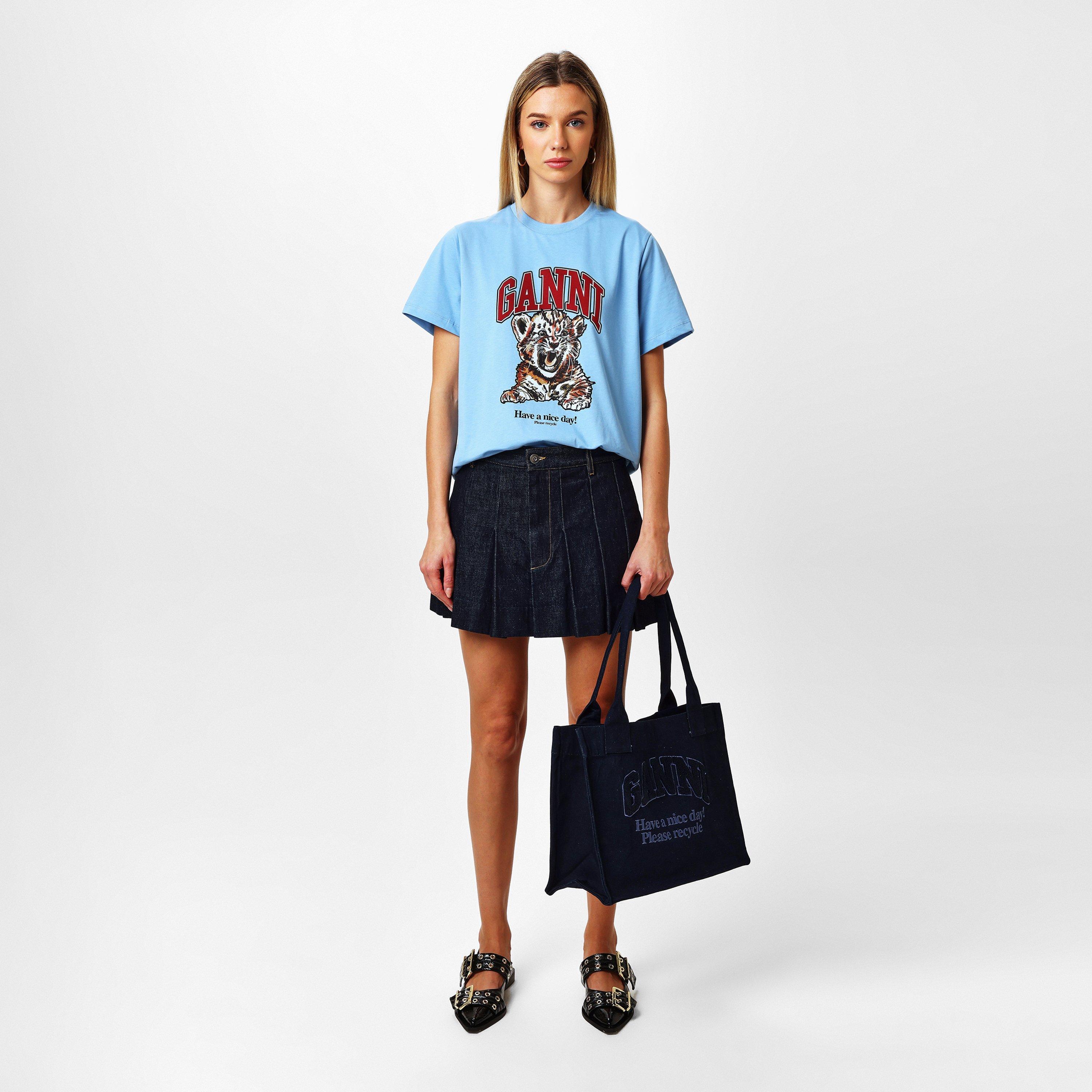 Ganni | Large Easy Shopper Tote Bag | Tote Bags | Cruise Fashion