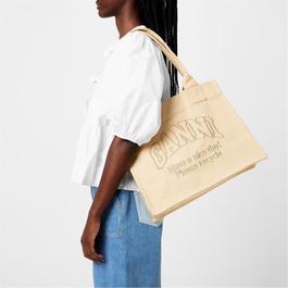 Ganni Large Easy Shopper Tote Bag