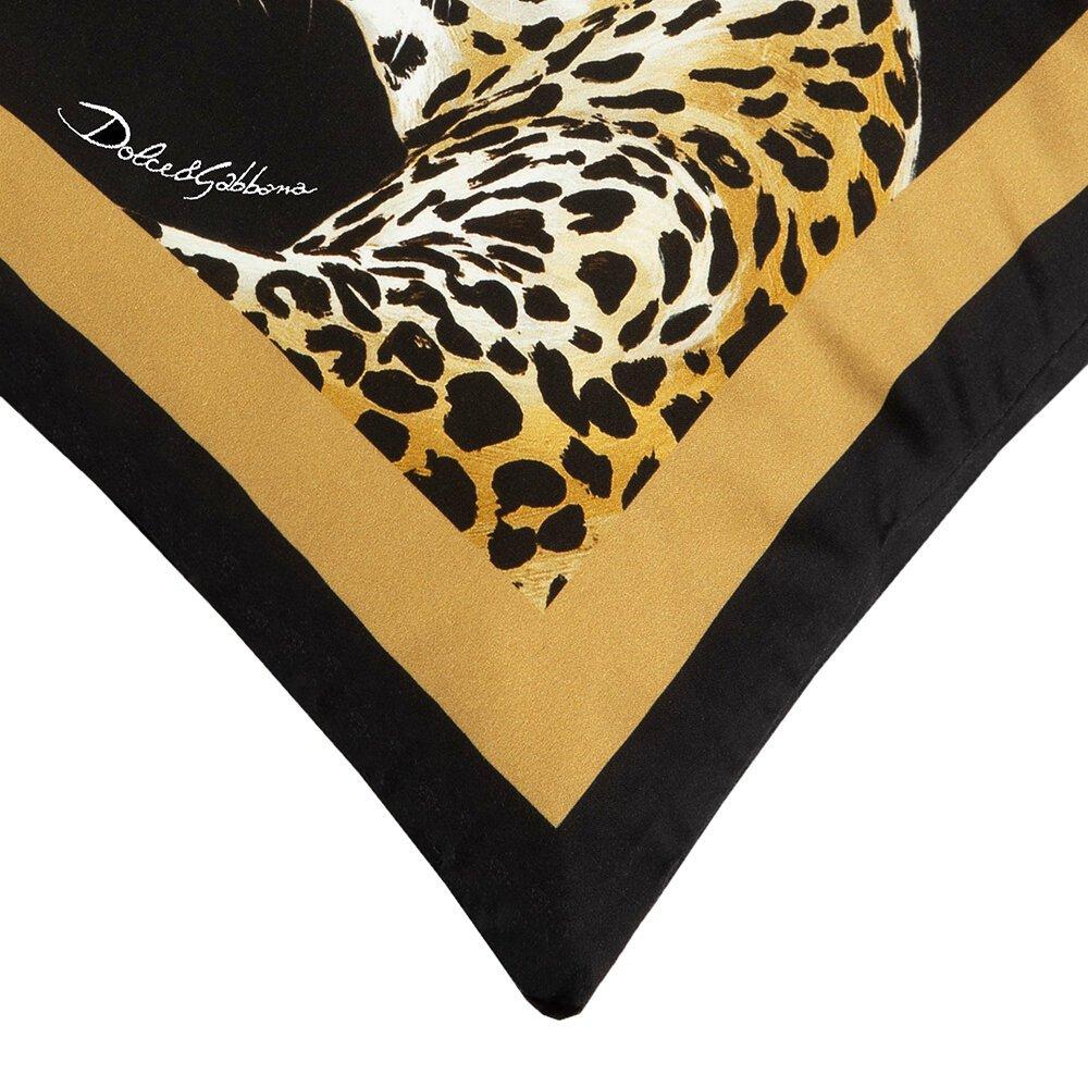 Black - Dolce and Gabbana Casa - Casa Leopard Cotton Duchesse 45x45cm Sofa Cushions - 4