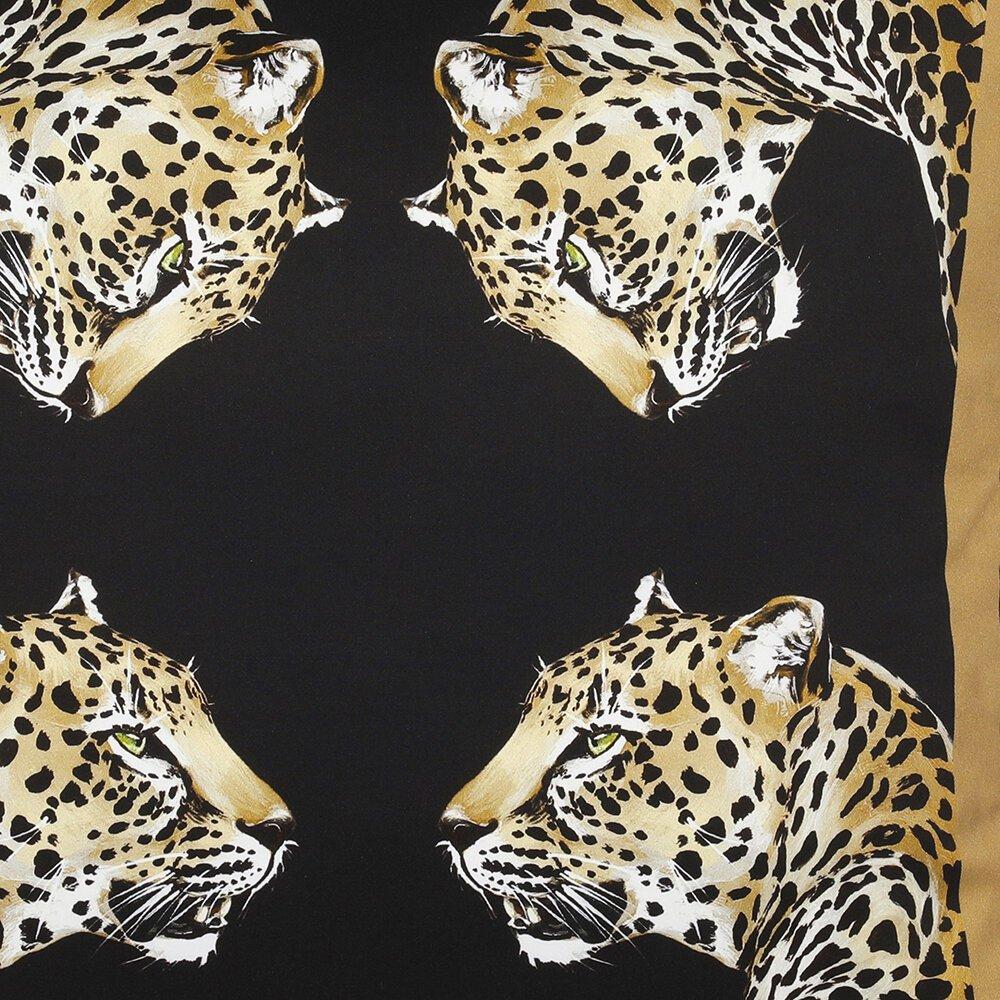 Black - Dolce and Gabbana Casa - Casa Leopard Cotton Duchesse 45x45cm Sofa Cushions - 5