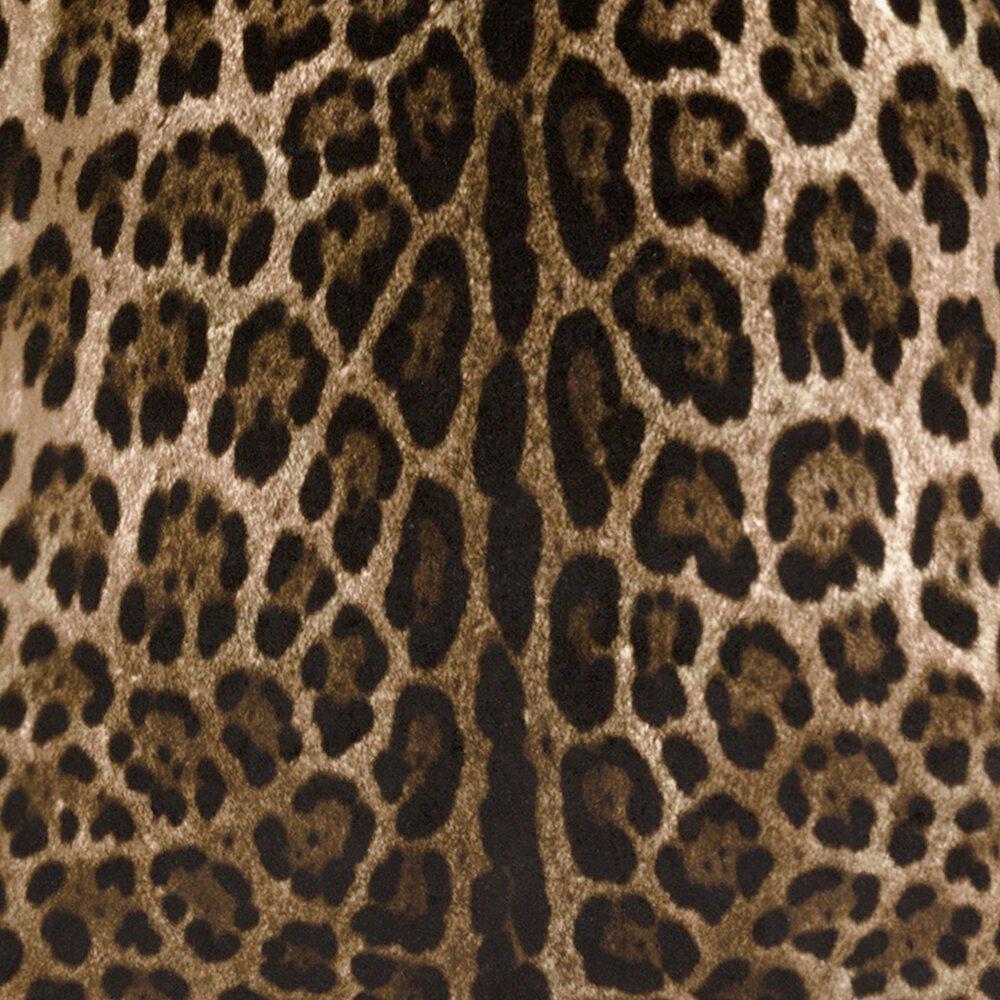 Brown - Dolce and Gabbana Casa - Leopard Velvet 60x60cm Sofa Cushion - 5