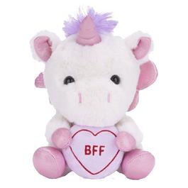 Love Hearts GAME LOVE HEARTS 18CM (7”) BFF UNICORN SOFT TOY