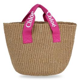 Chloe Girls Woven Straw Handbag