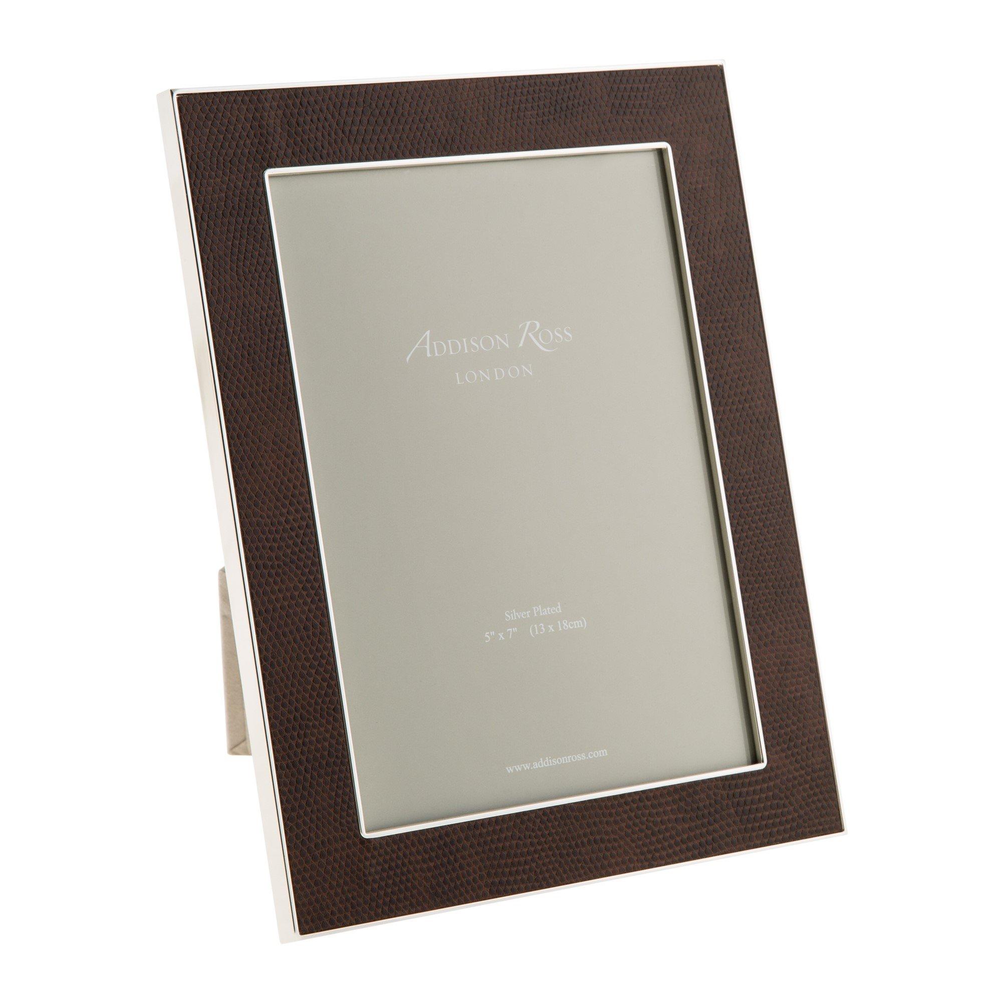 Brown - Addison Ross - Coffee Faux Snake Photo Frame - 1