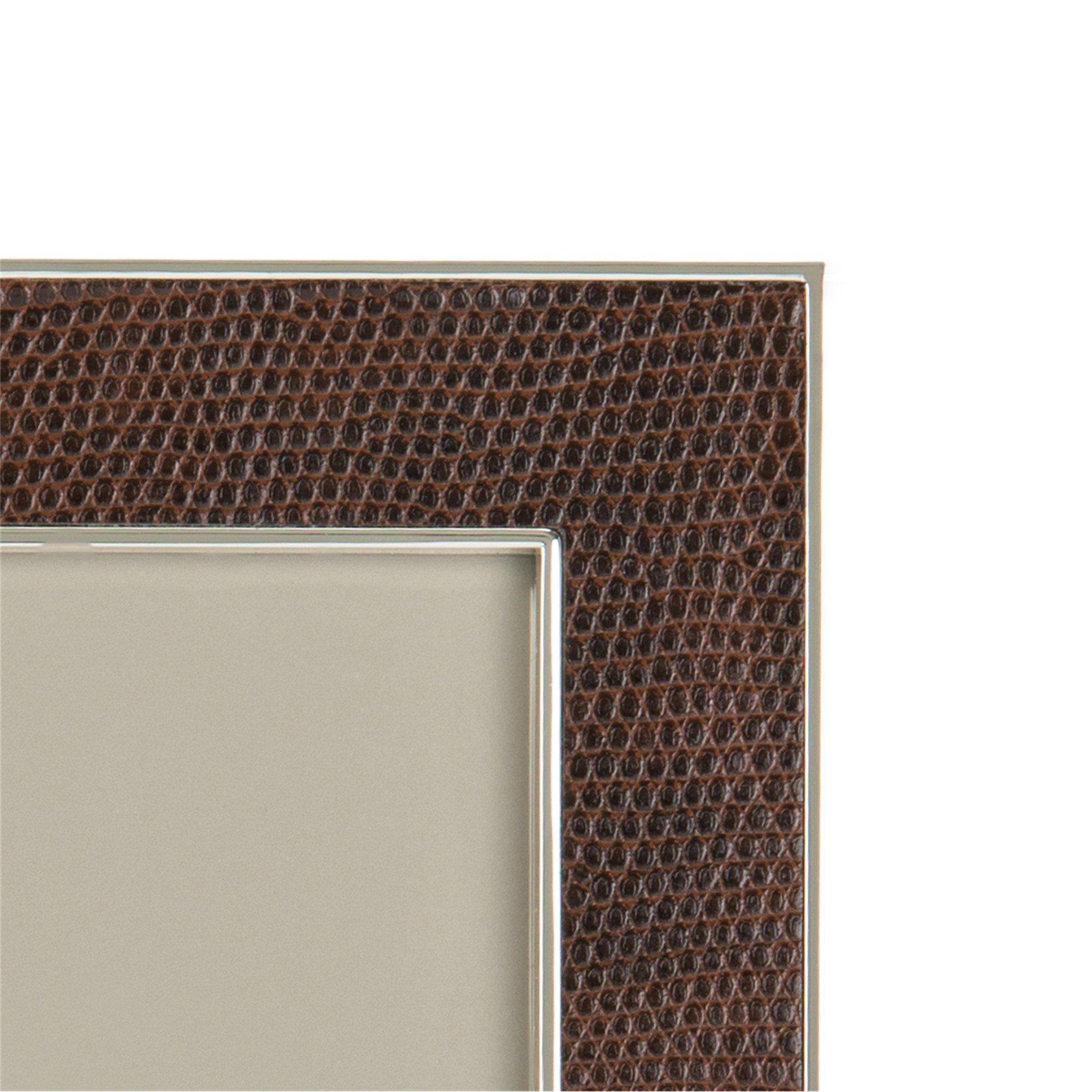 Brown - Addison Ross - Coffee Faux Snake Photo Frame - 2