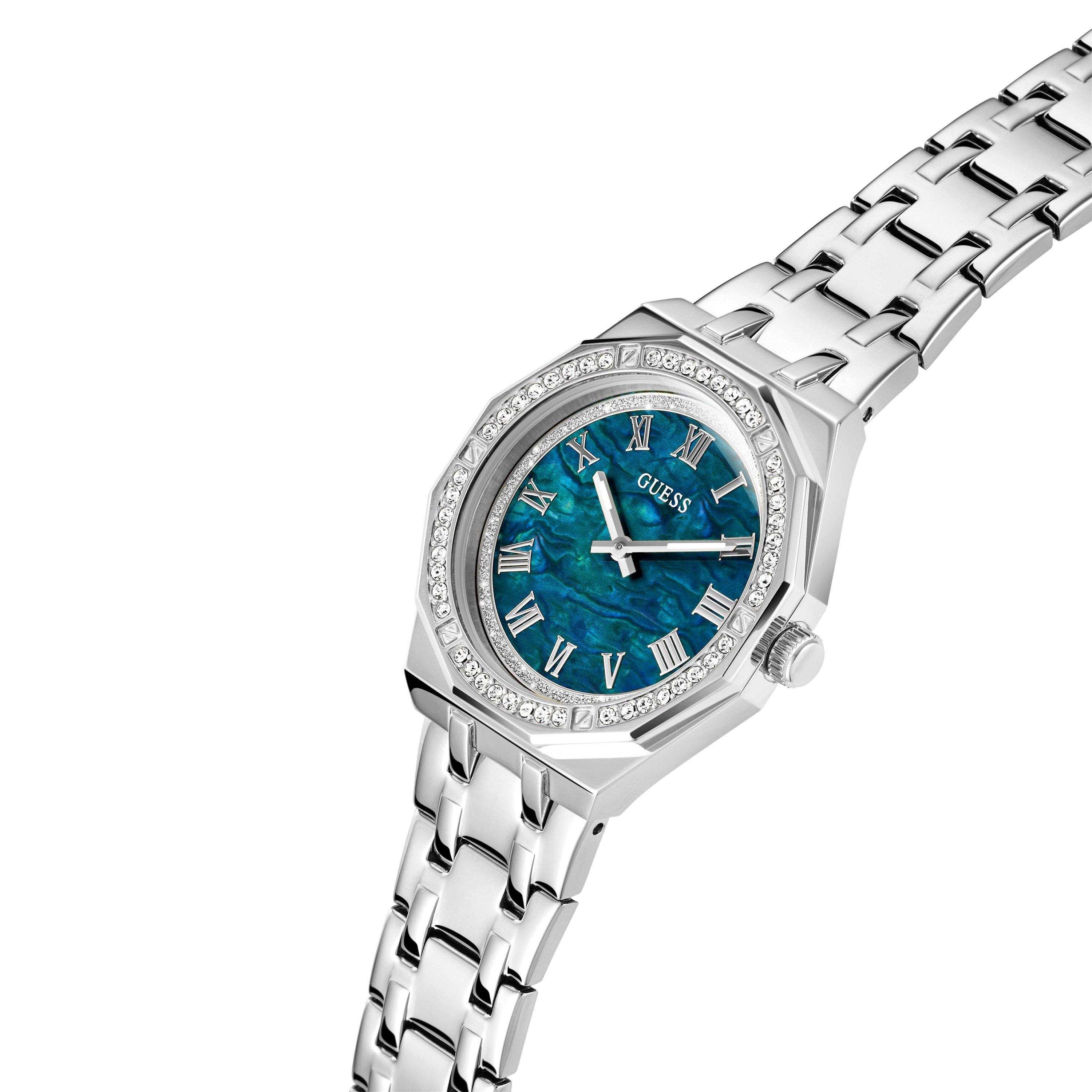 Silver/Blue - Guess - GUESS Desire Watch - 4