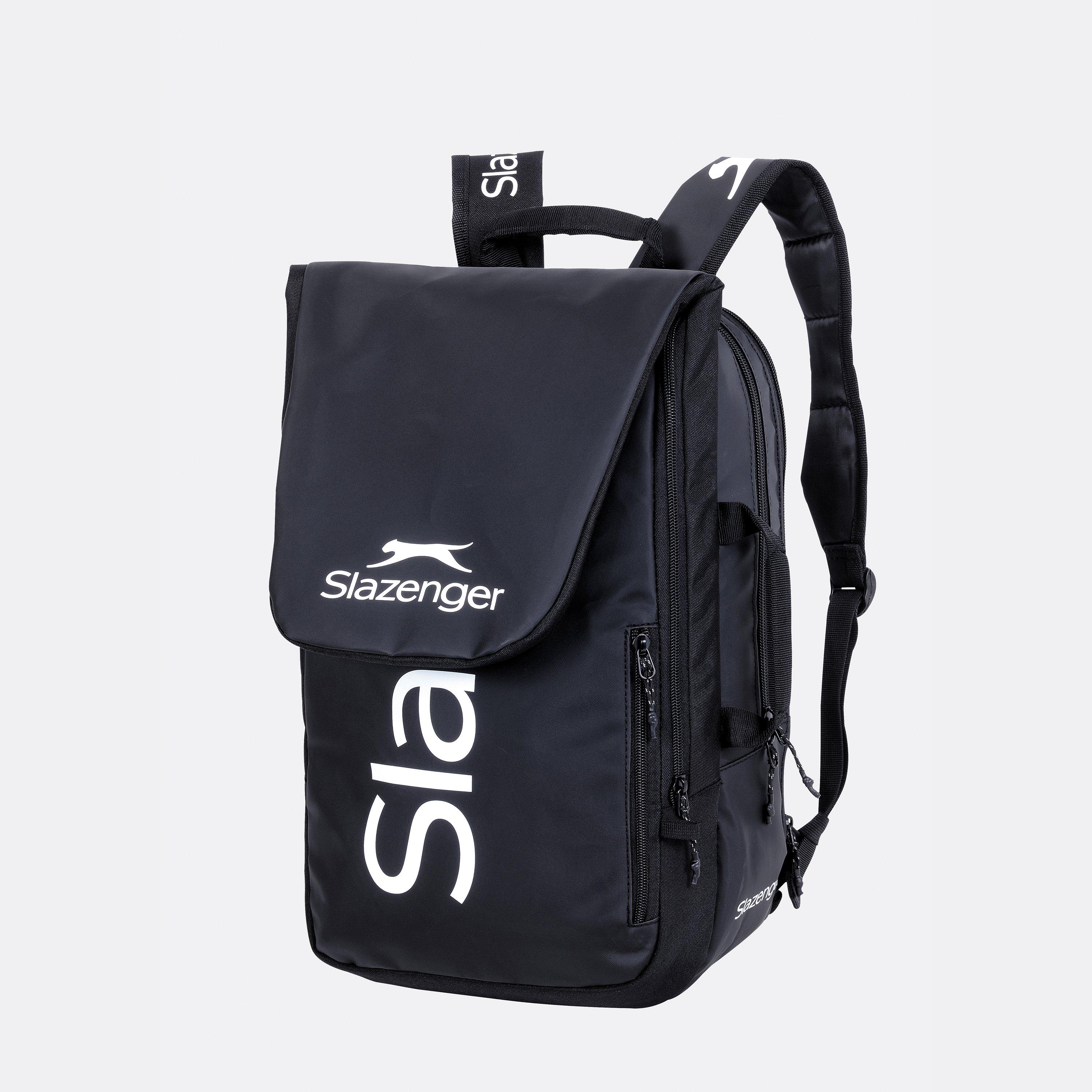 Slazenger  Slaz 28L Shoulder Strap Tennis Racket Bag - Black