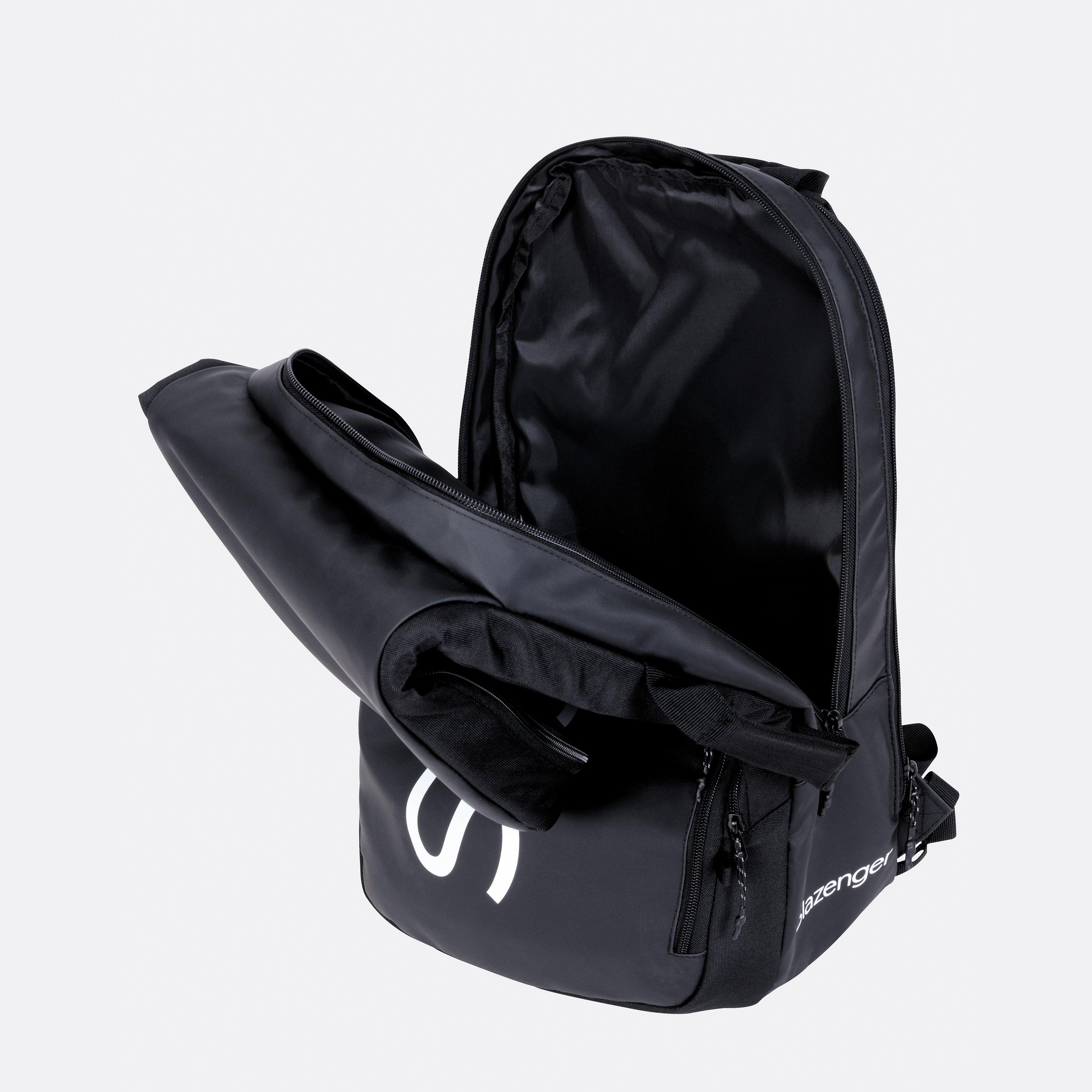 Nero - Slazenger - Slaz 28L Shoulder Strap Tennis Racket Bag - 6