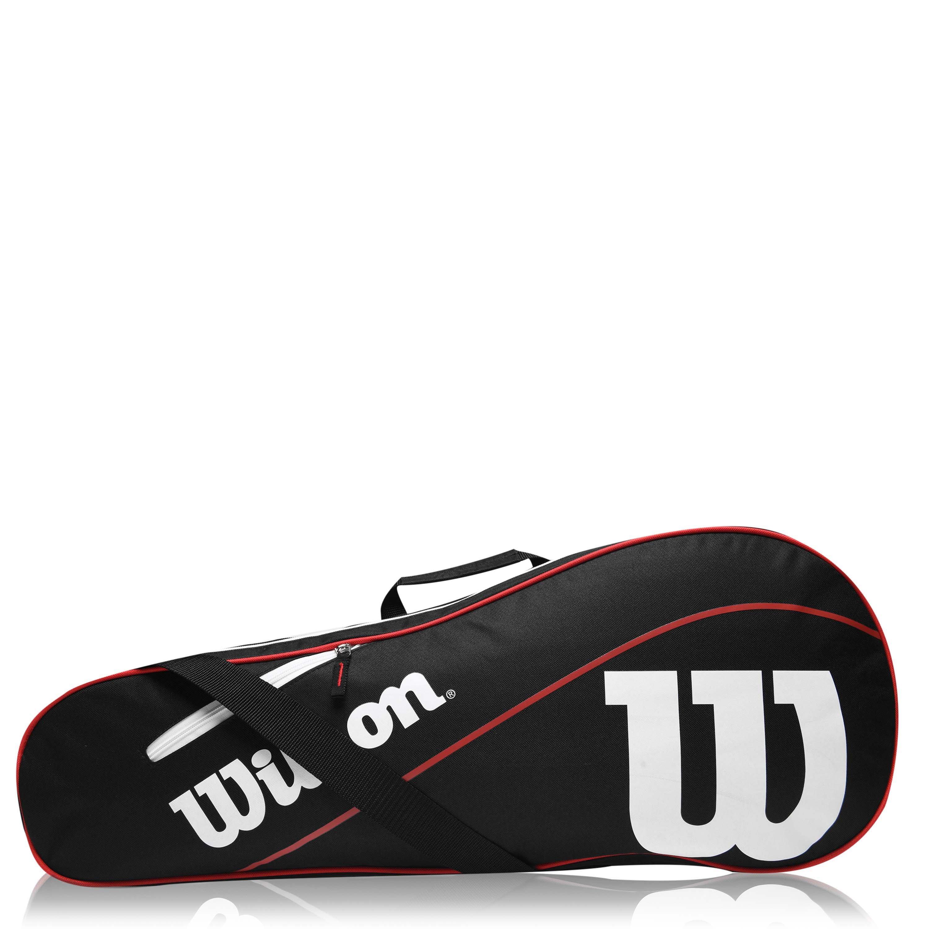 Black/Red - Wilson - Advantage III Six Racket Bag - 1