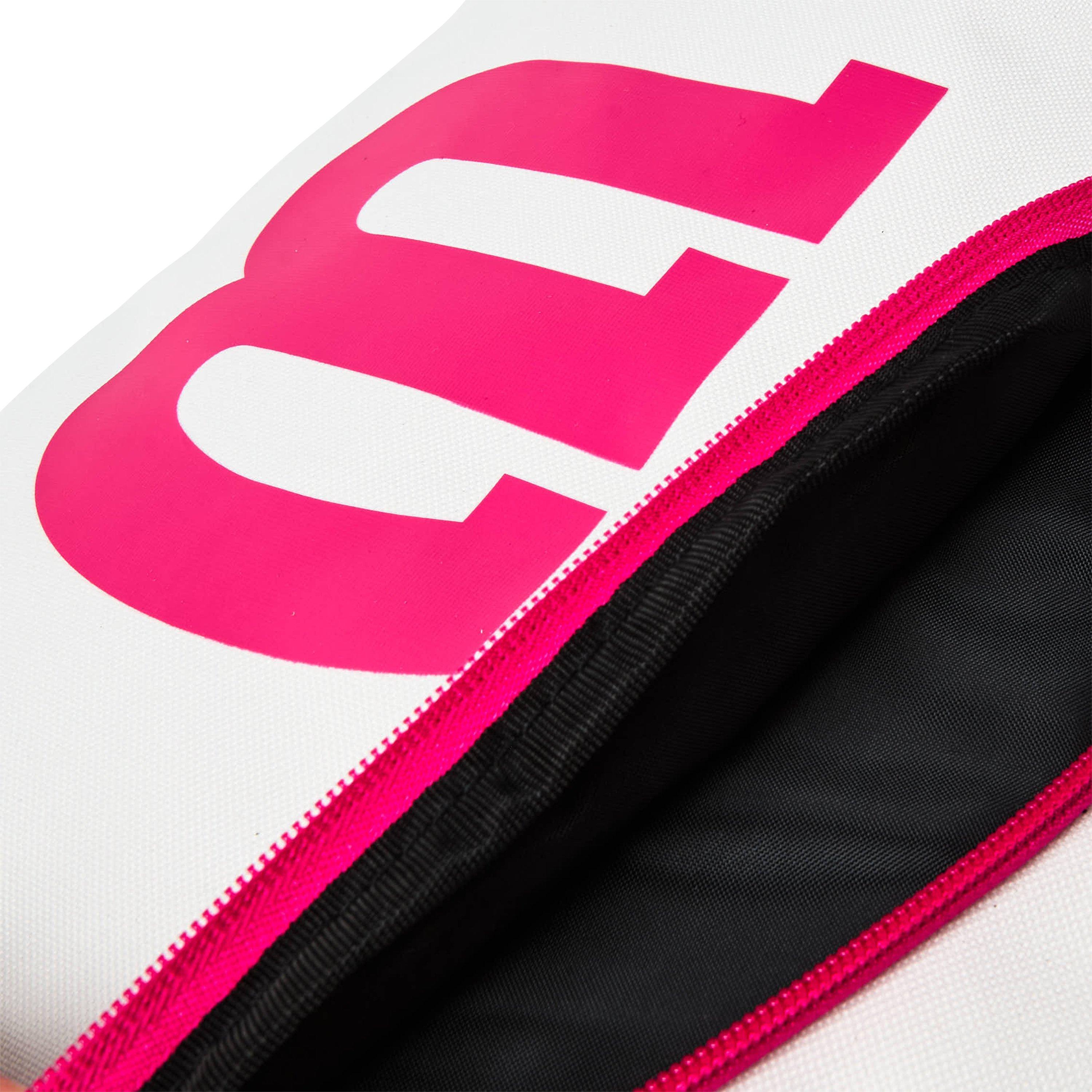 White/Pink - Wilson - Advantage III Triple Racket Bag - 4