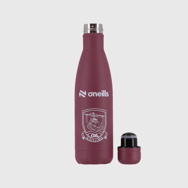Maroon/Wht - ONeills - Galway Tidal Water Bottle - 2