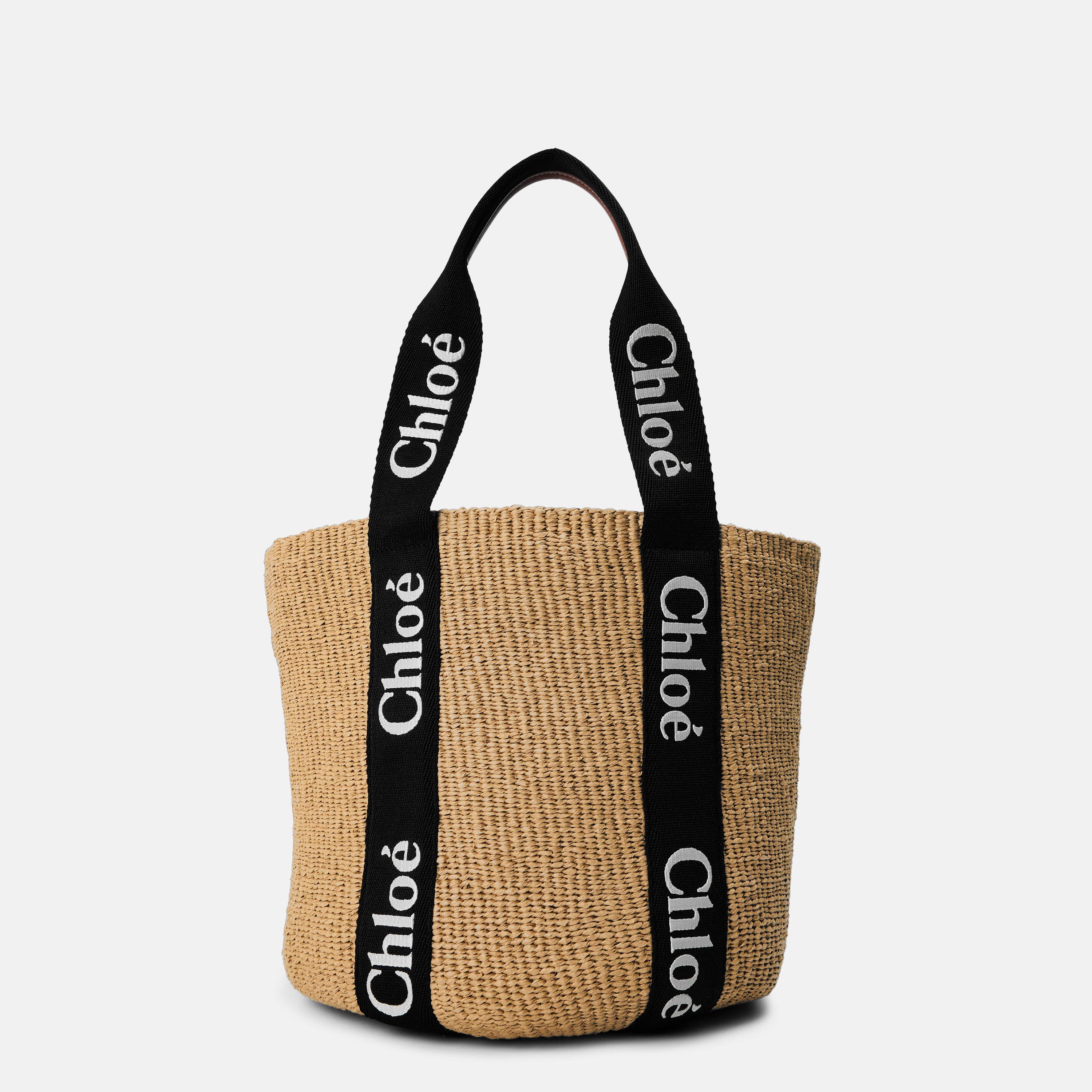 Chloe Large Woody Basket - Blk/Beige