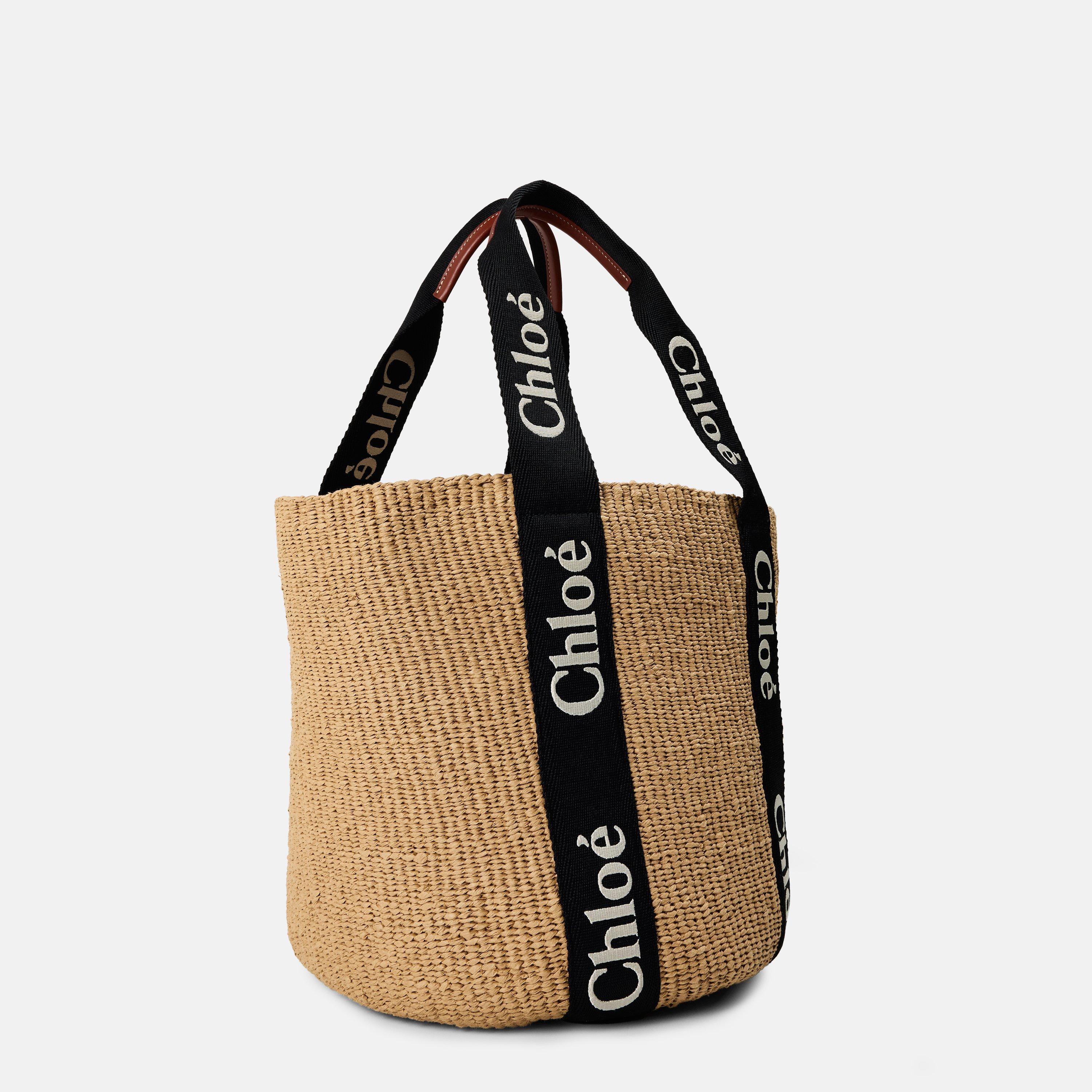 Blk/Beige - Chloe - Large Woody Basket - 2
