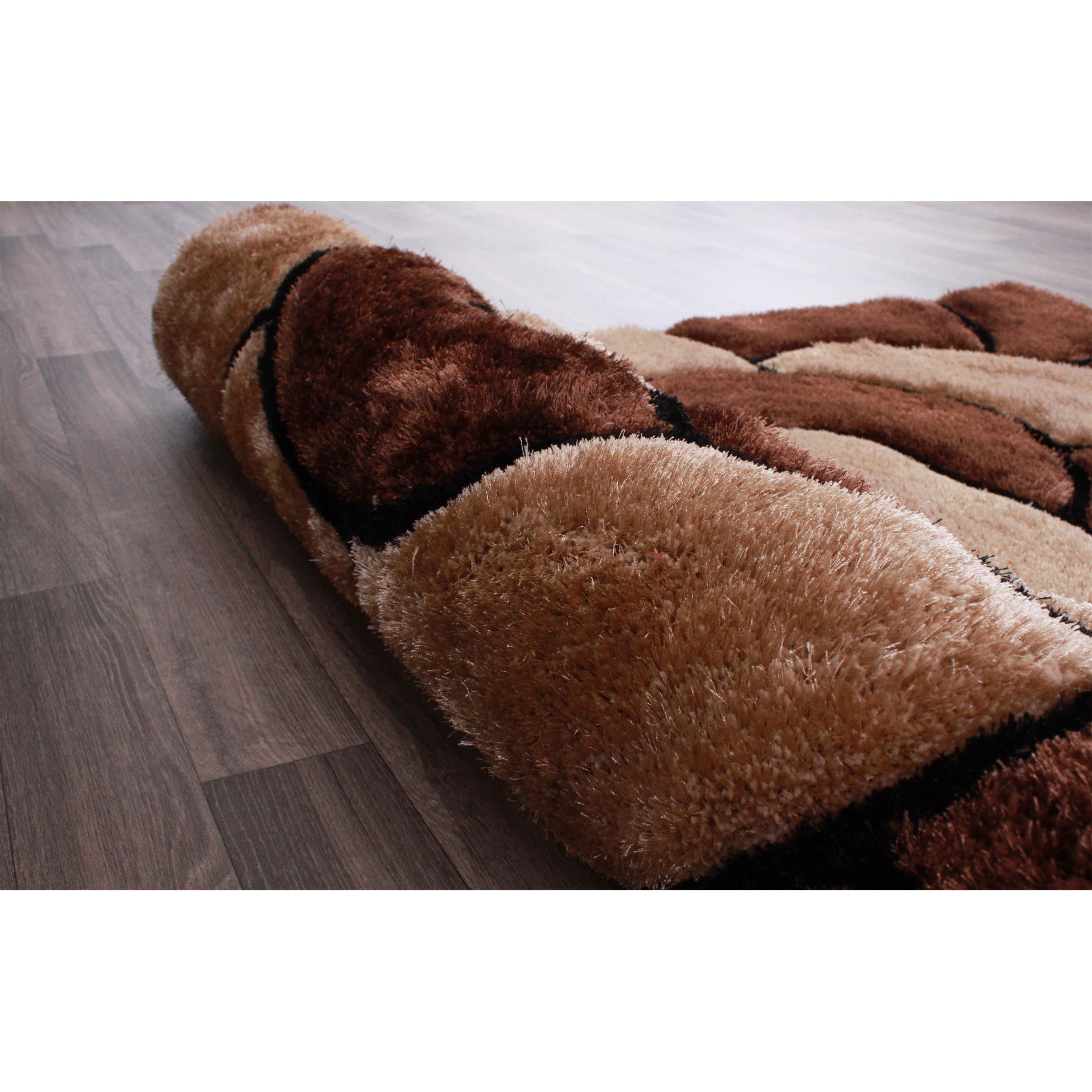 Chocolate - Ultimate Rug - 3D CARVED ROSE - 3