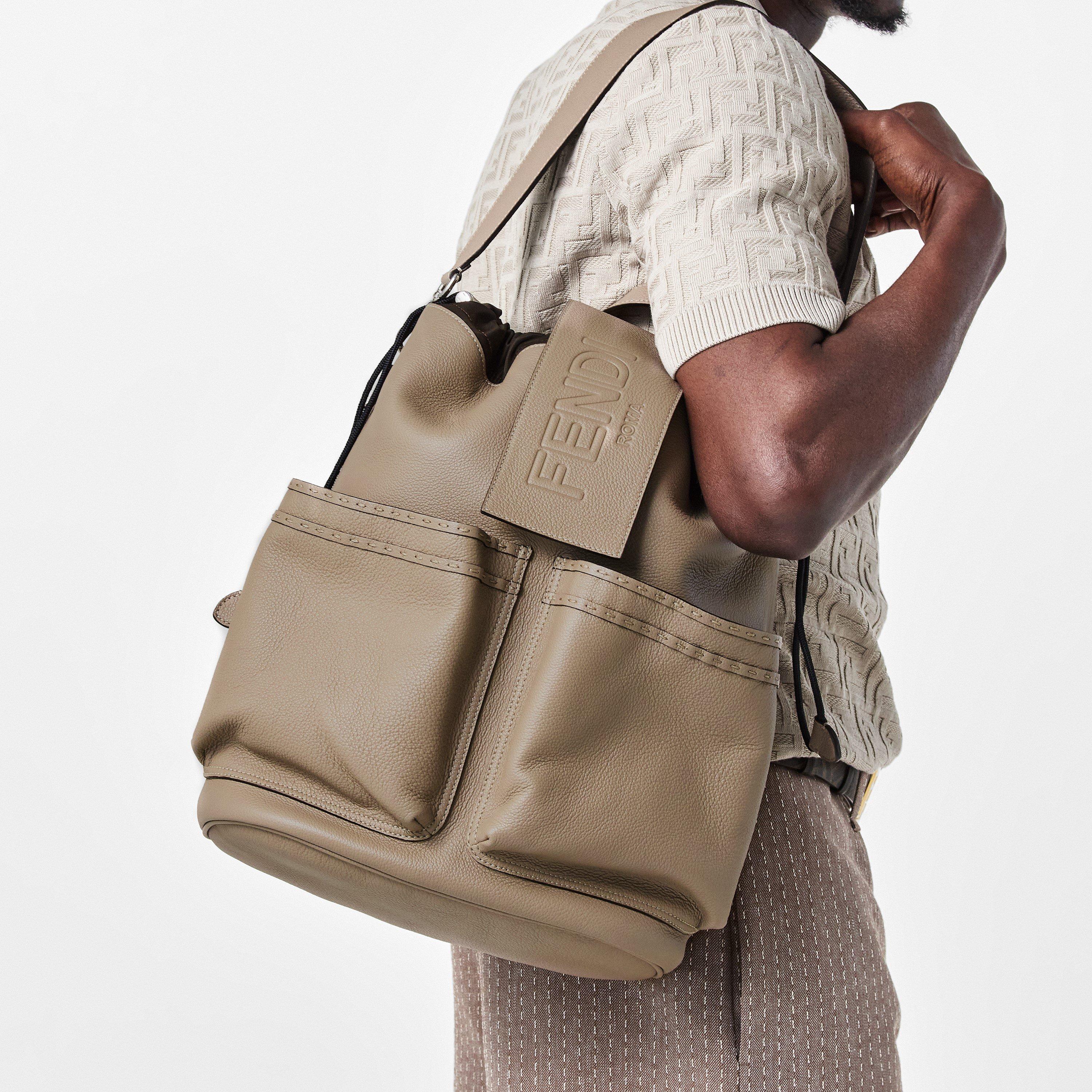 Beige/Grey - Fendi - Strike Backpack - 3