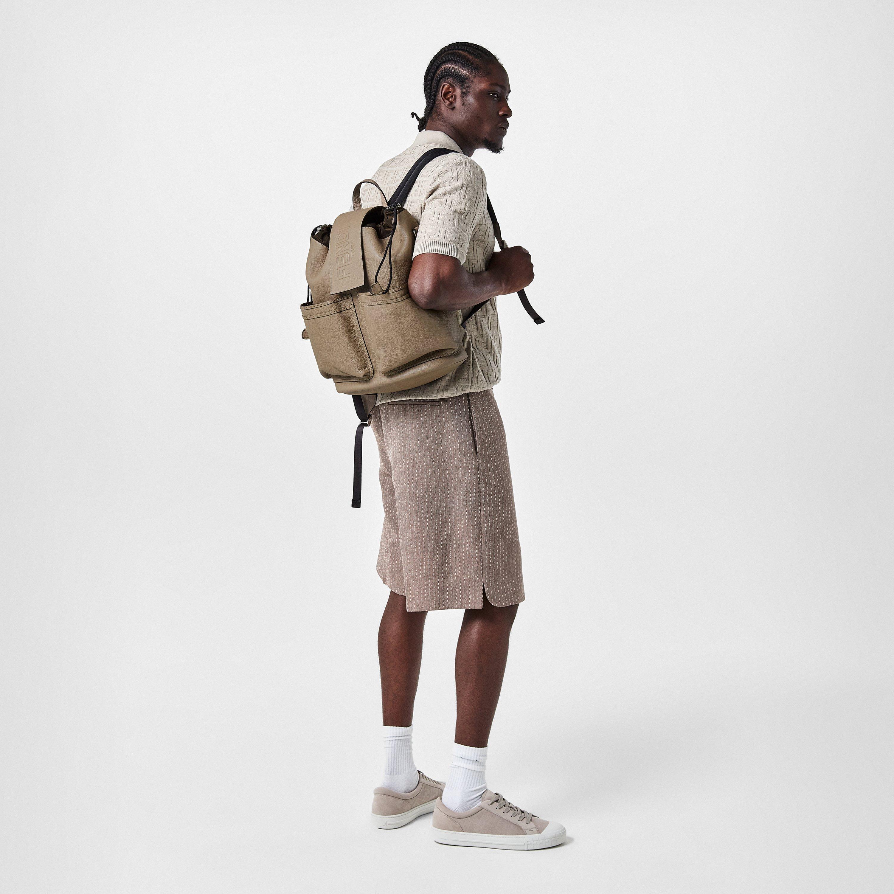 Beige/Grey - Fendi - Strike Backpack - 5