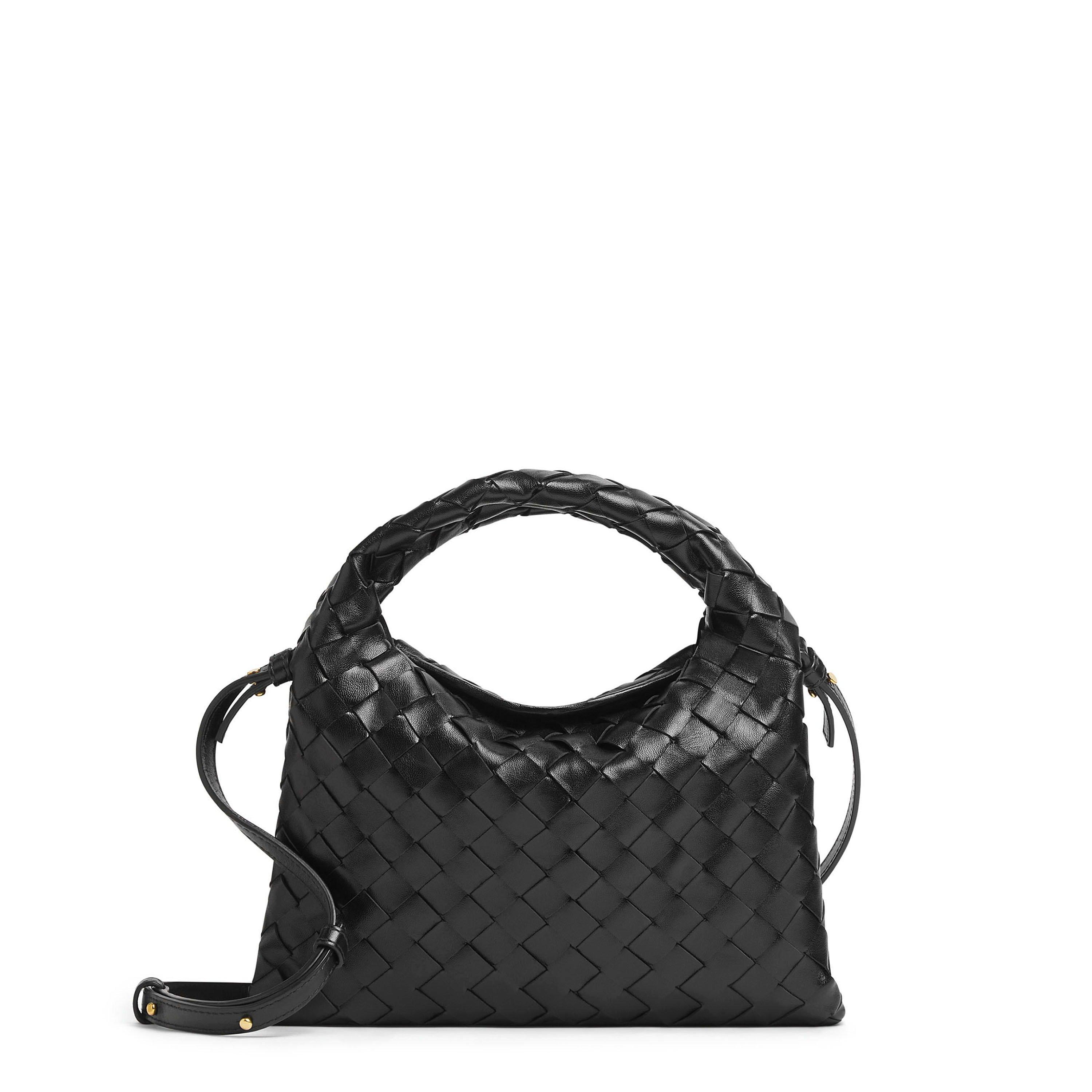 小物 BOTTEGA VENETA Bottega Veneta Wallace Mini Lamb Fur Top-Handle Bag | Neiman Marcus