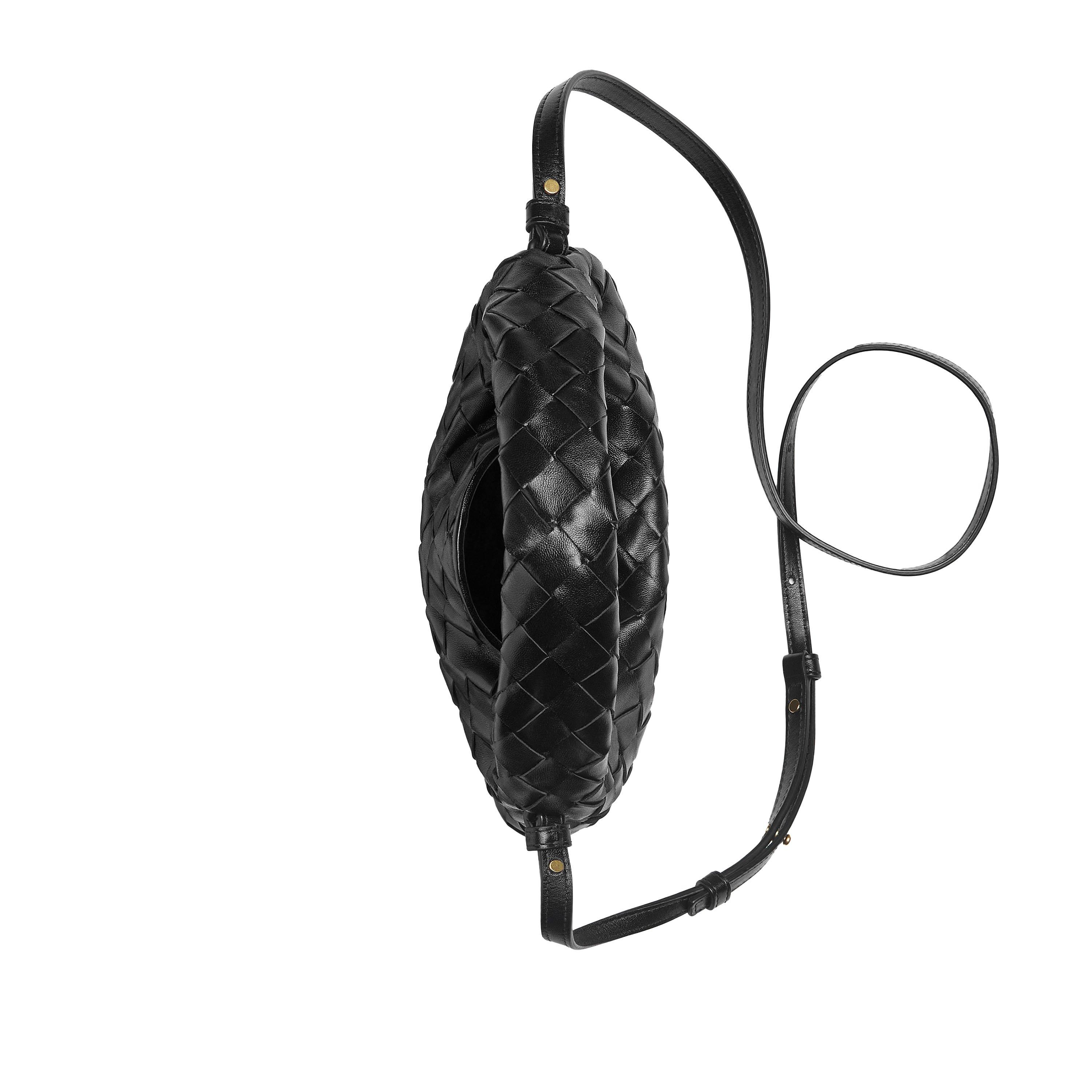 Black/Brass - Bottega Veneta - Mini Hop - 9