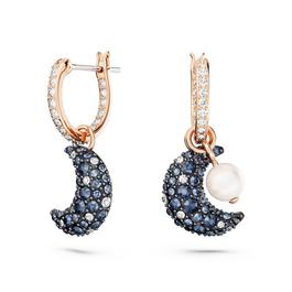 Swarovski Dark Luna Drop Earrings