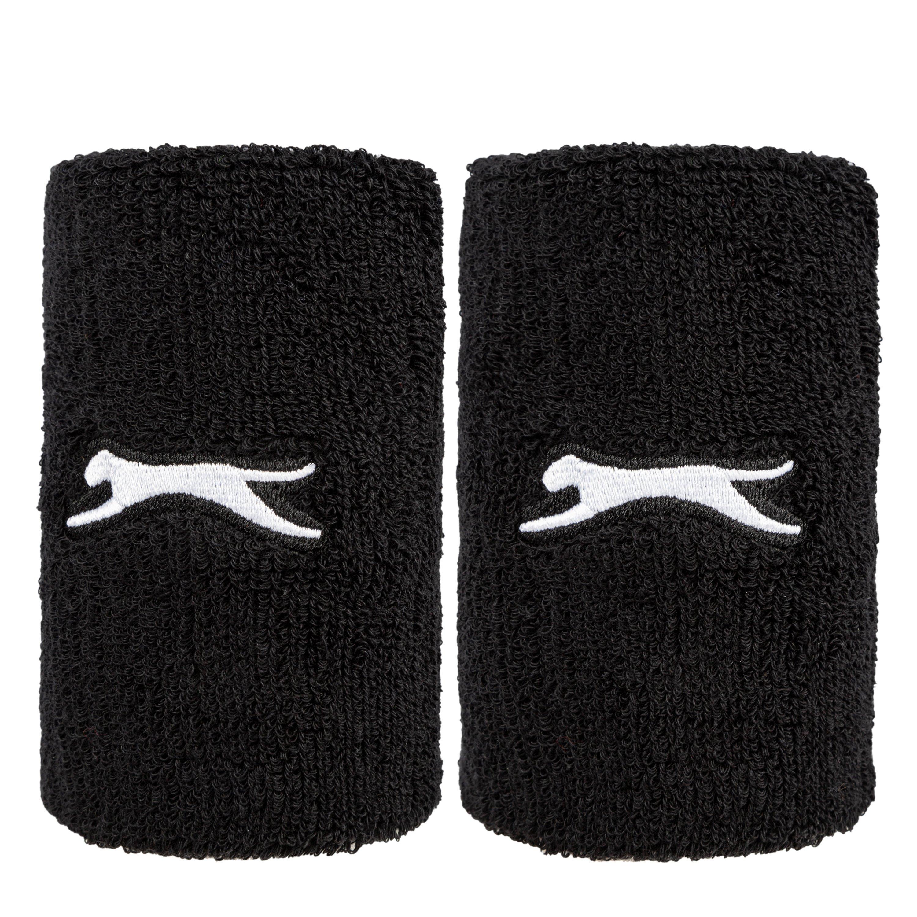 Black - Slazenger - 2 Pack Double Wristbands - 1