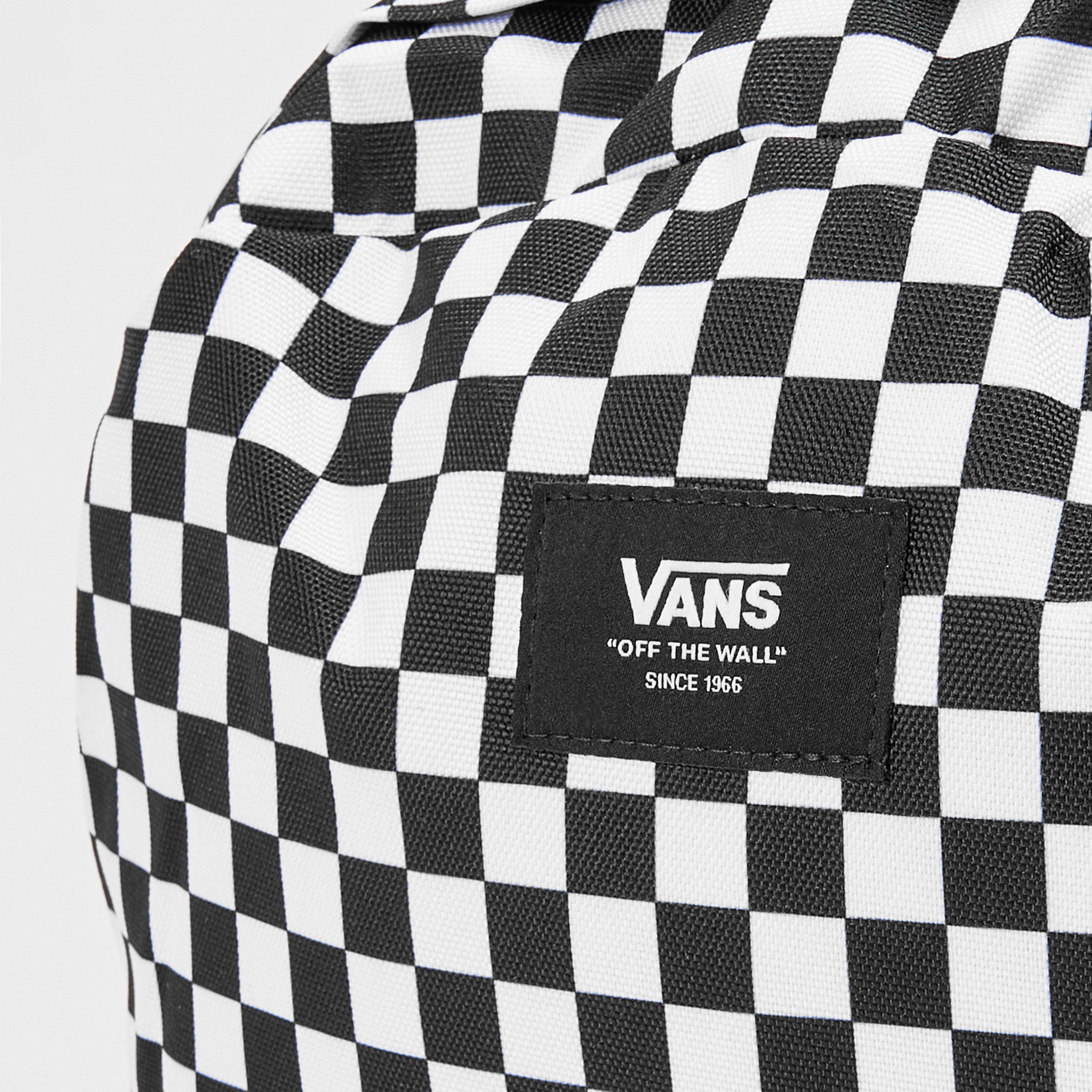 Black /White - Vans - Old Skool Check Backpack - 5