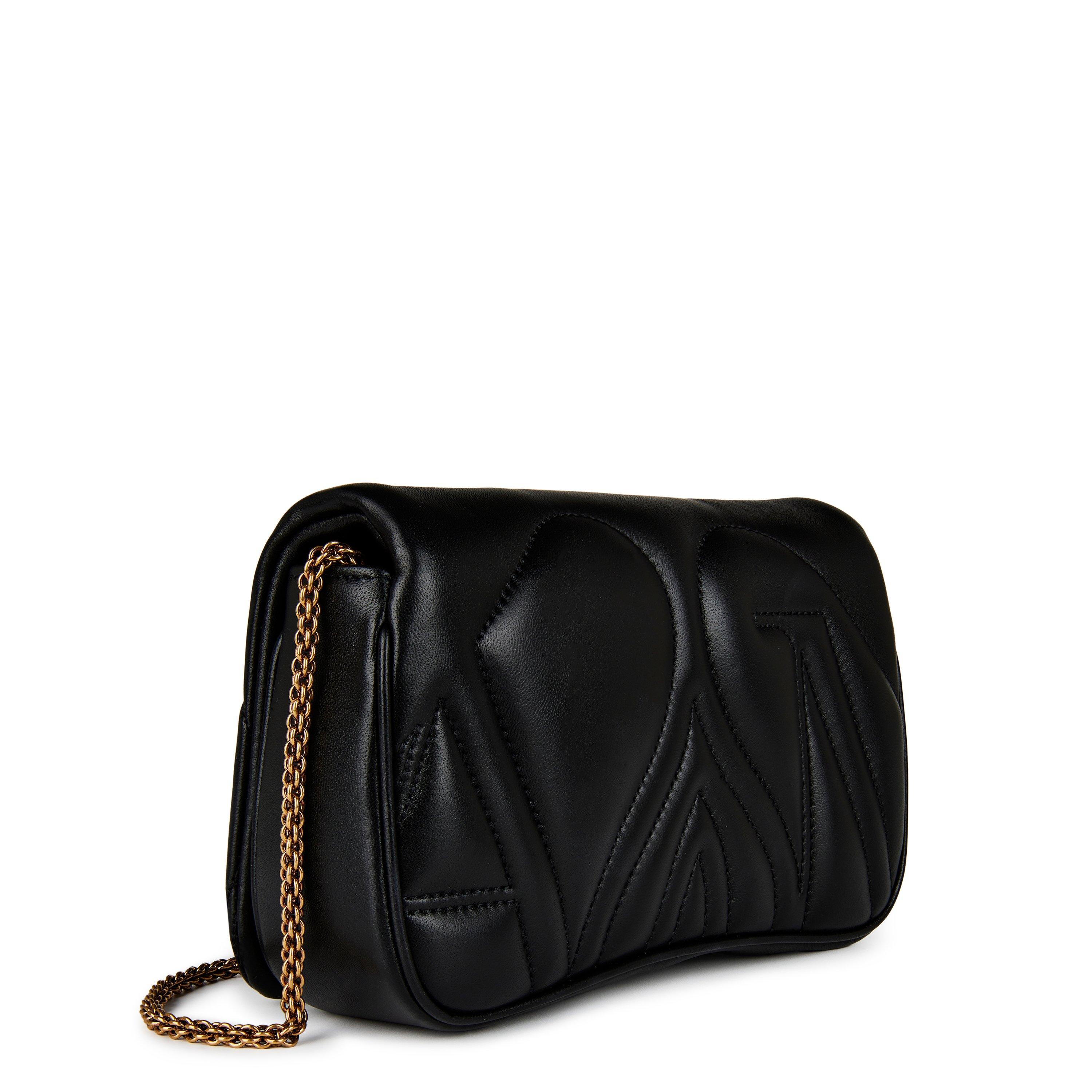 ショルダーバッグ・ポシェット ALEXANDER MCQUEEN BLACK LEATHER SMALL SEAL SHOULDER BAG Alexander McQueen Small The Seal Cross Body Bag | Black