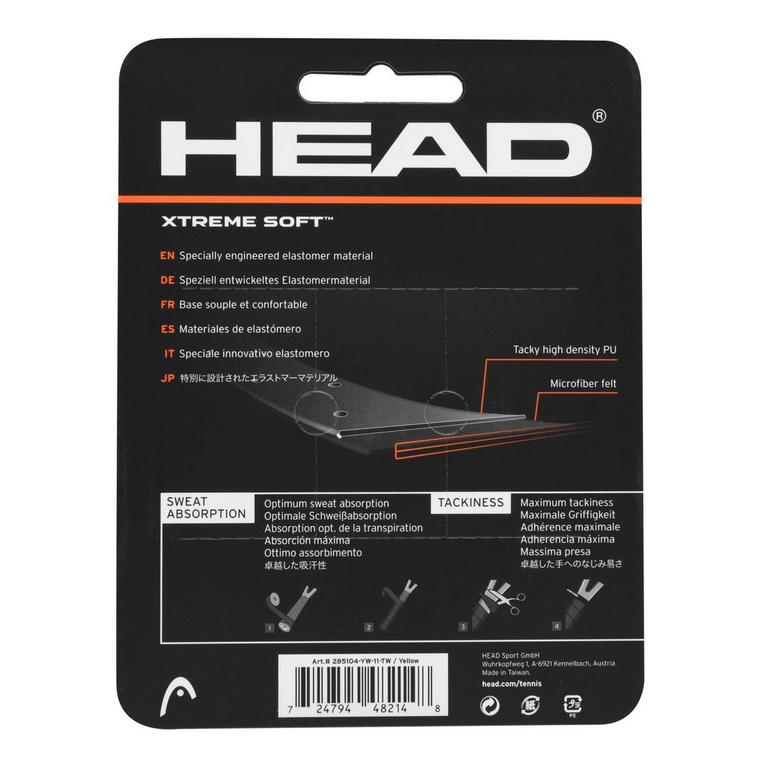 Jaune - HEAD - XtremeSoft Grip YW - 2