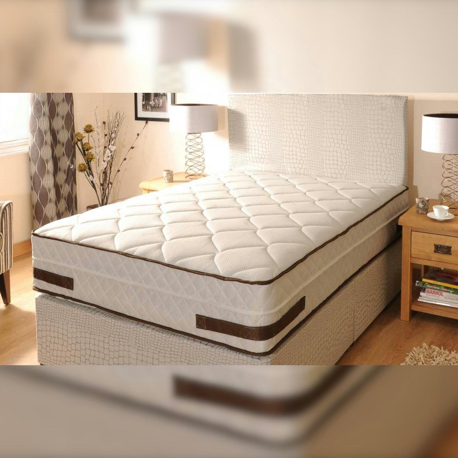 Beige - Comfy Living - Posture Orthopedic Sprung Mattress