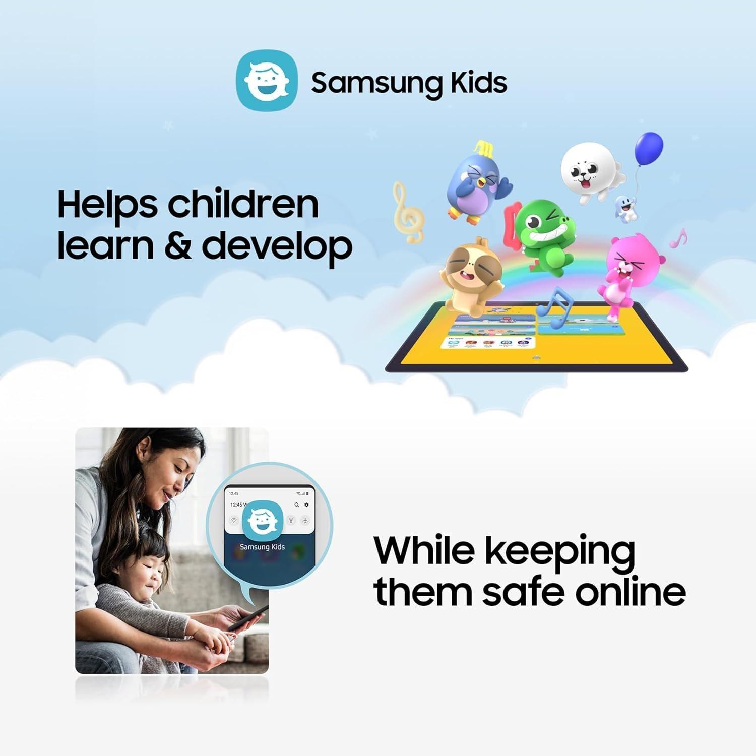 Grey - Samsung - Galaxy Tab A9 8in 64GB Wi-Fi Tablet - 6