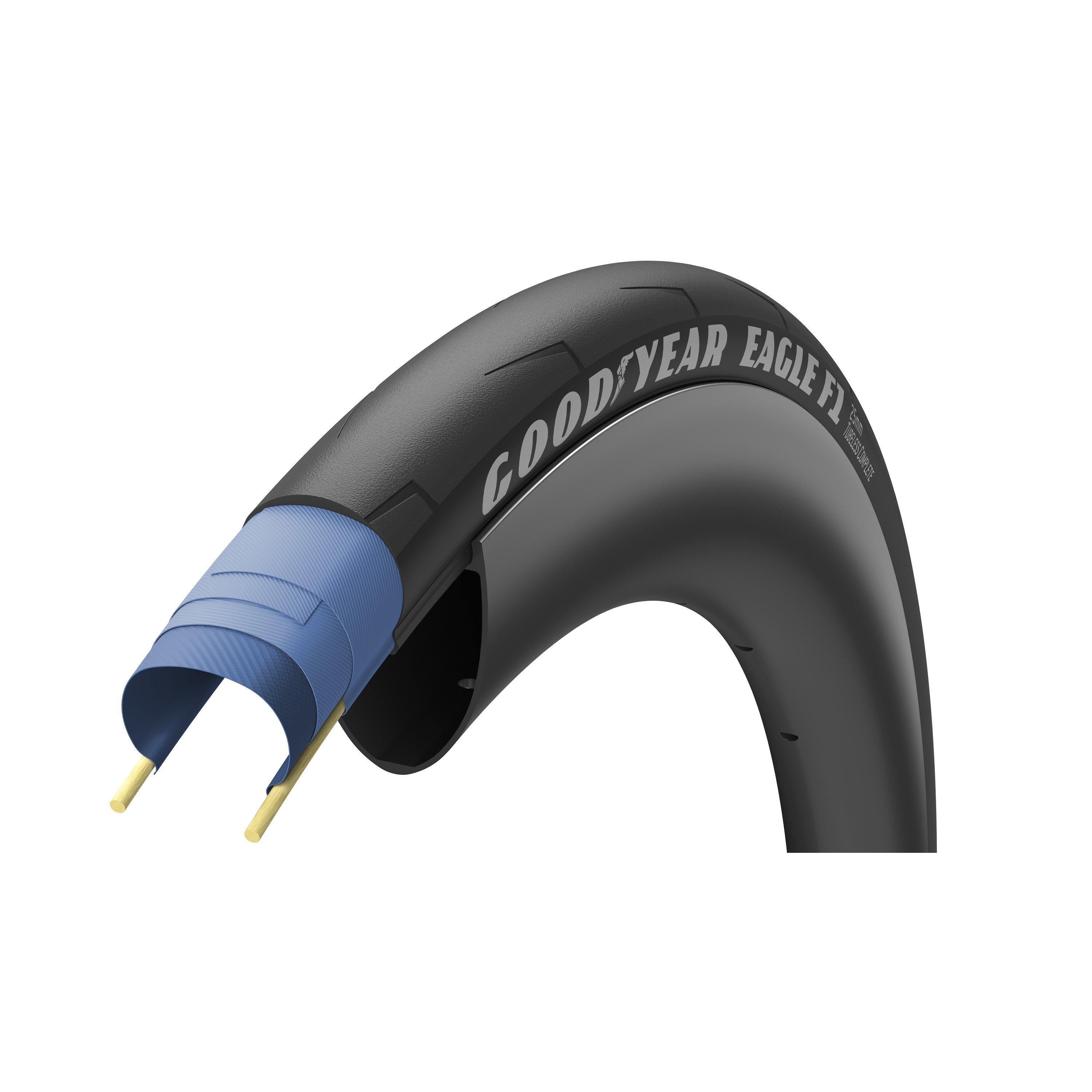 Goodyear  Eagle F1 Tubeless Ready Road Tyre - Black - 25c