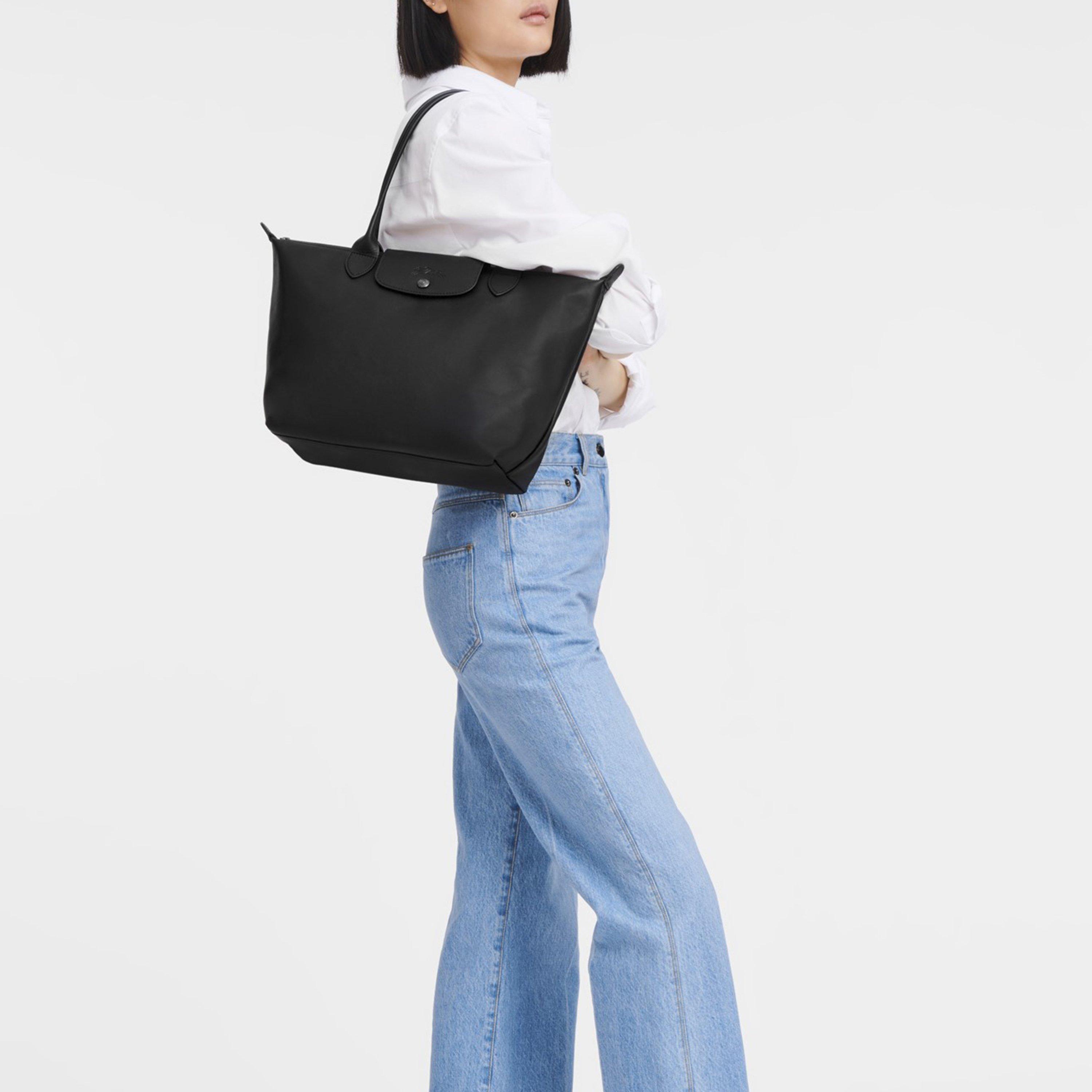 Black - Longchamp - Leather Tote Bag - 2