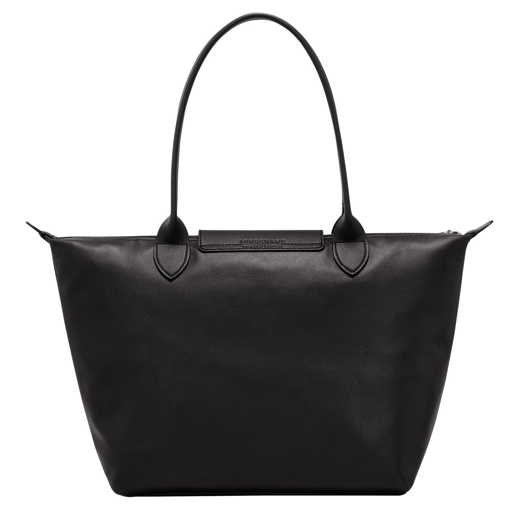 Black - Longchamp - Leather Tote Bag - 3