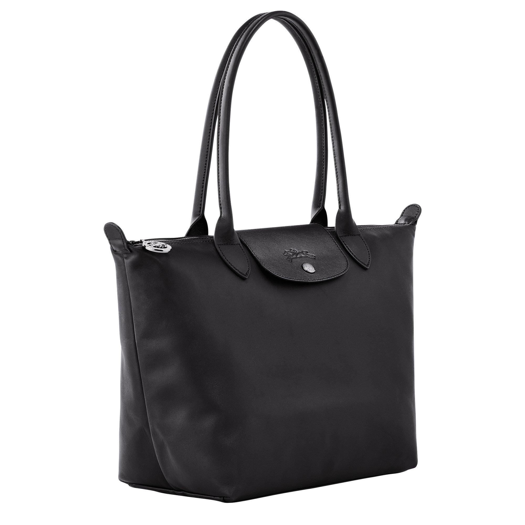 Black - Longchamp - Leather Tote Bag - 5