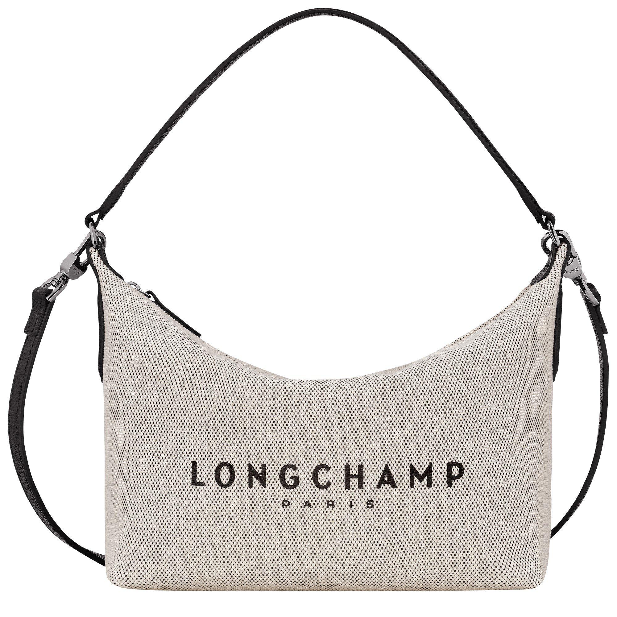 Ecru - Longchamp - Women's Logo Canvas Essential Crossbody Bag - 6