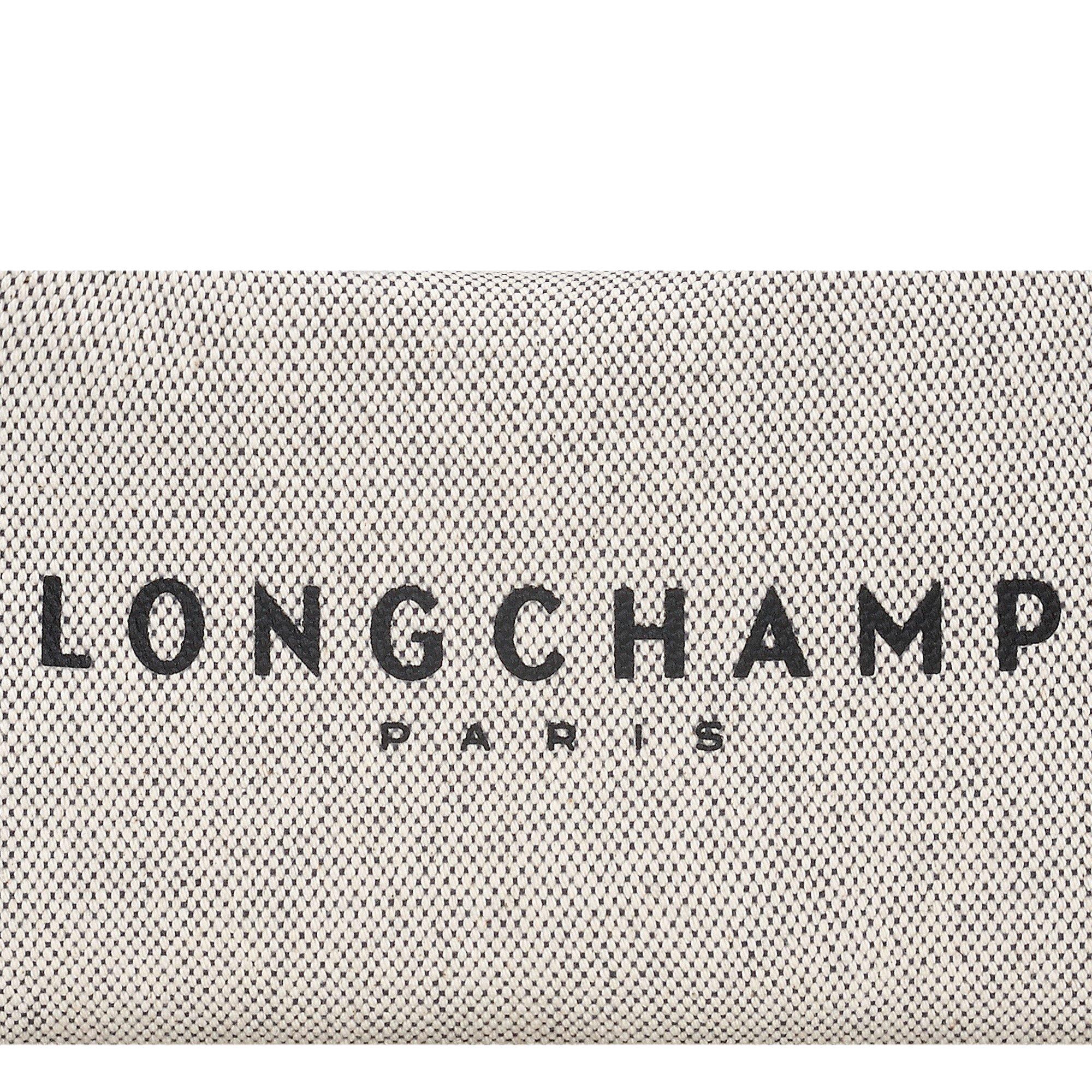 Ecru - Longchamp - Women's Logo Canvas Essential Crossbody Bag - 8