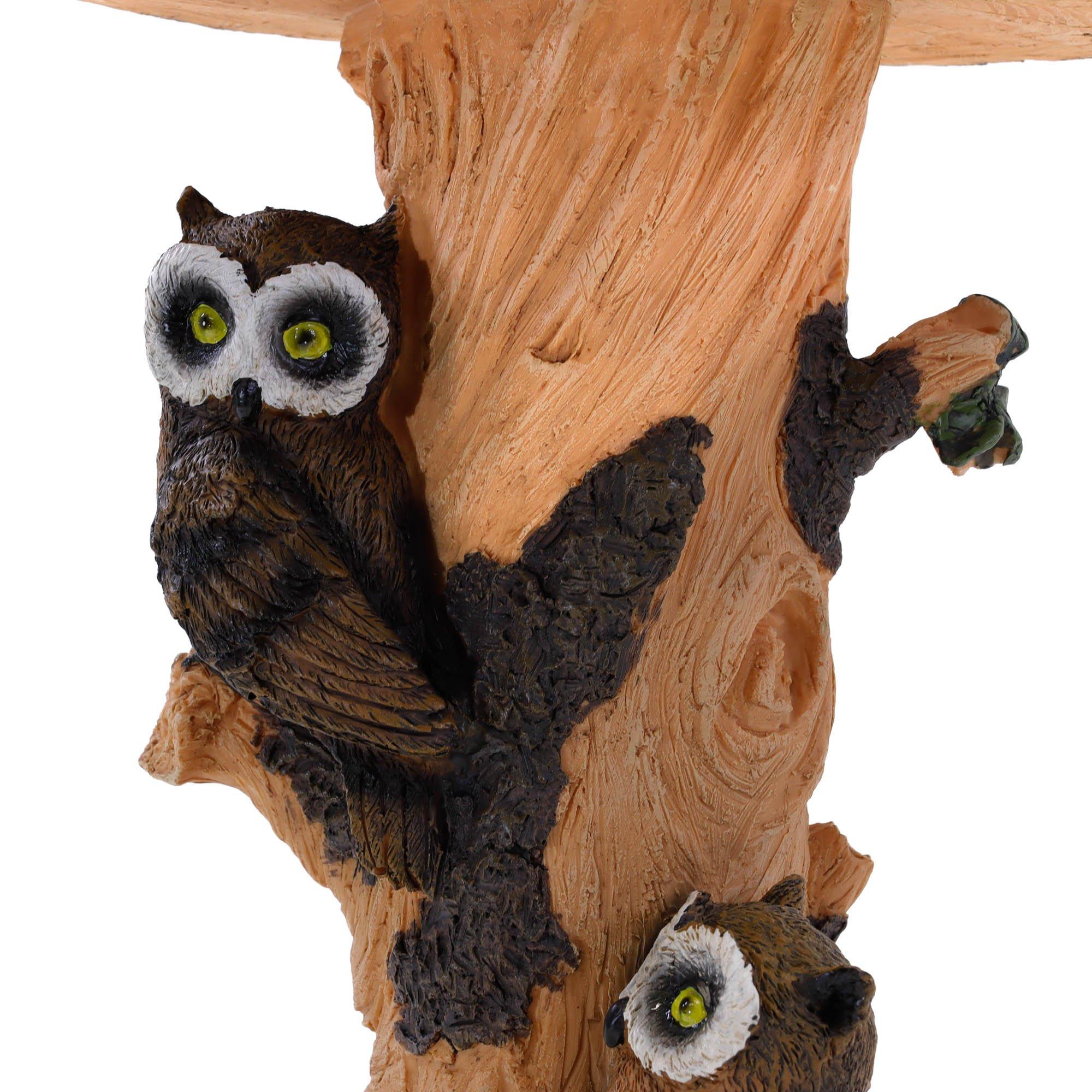 Brown - Streetwize - Solar Owl Birdbath Light - 10