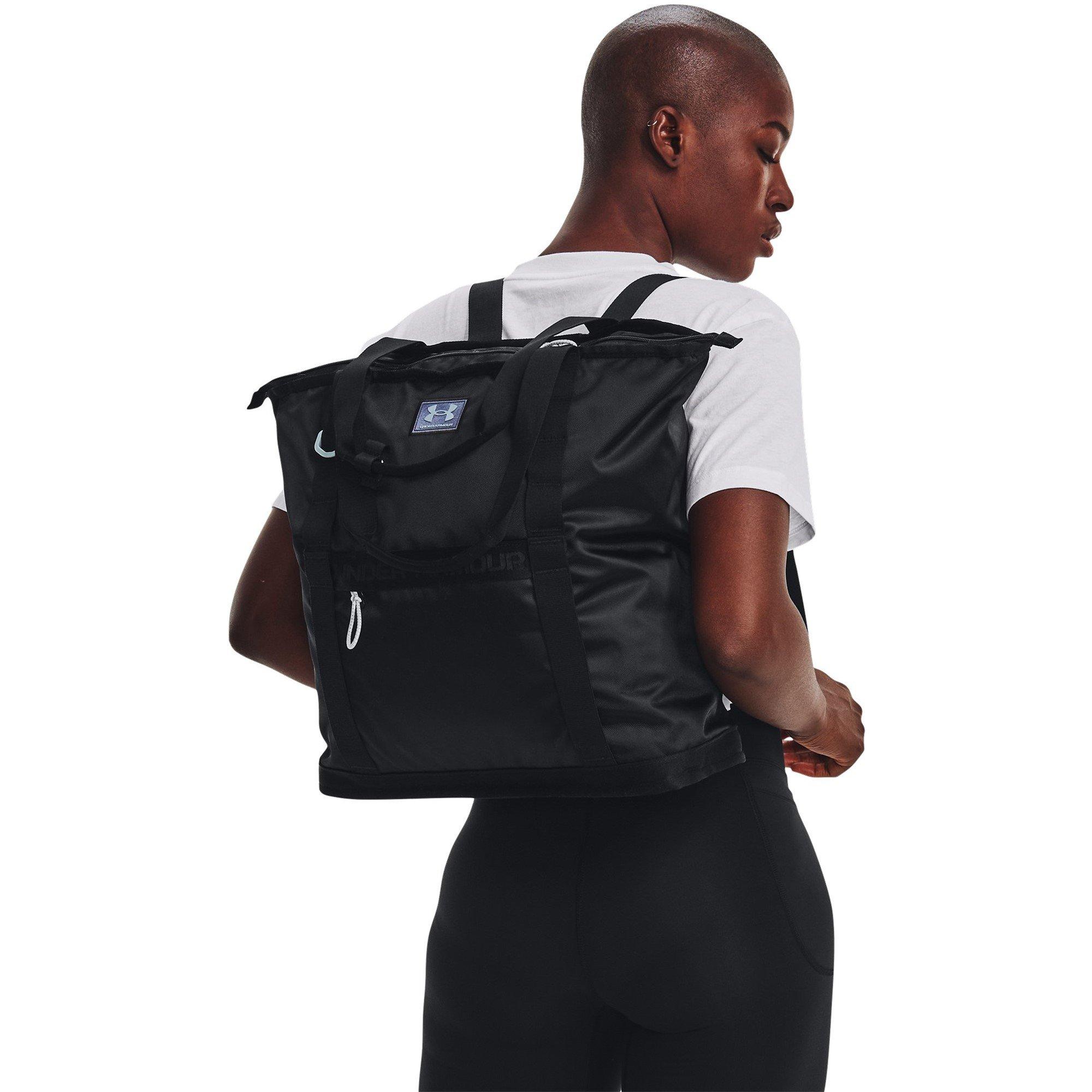 Zwart - Under Armour - Studio Tote Backpack Womens - 3