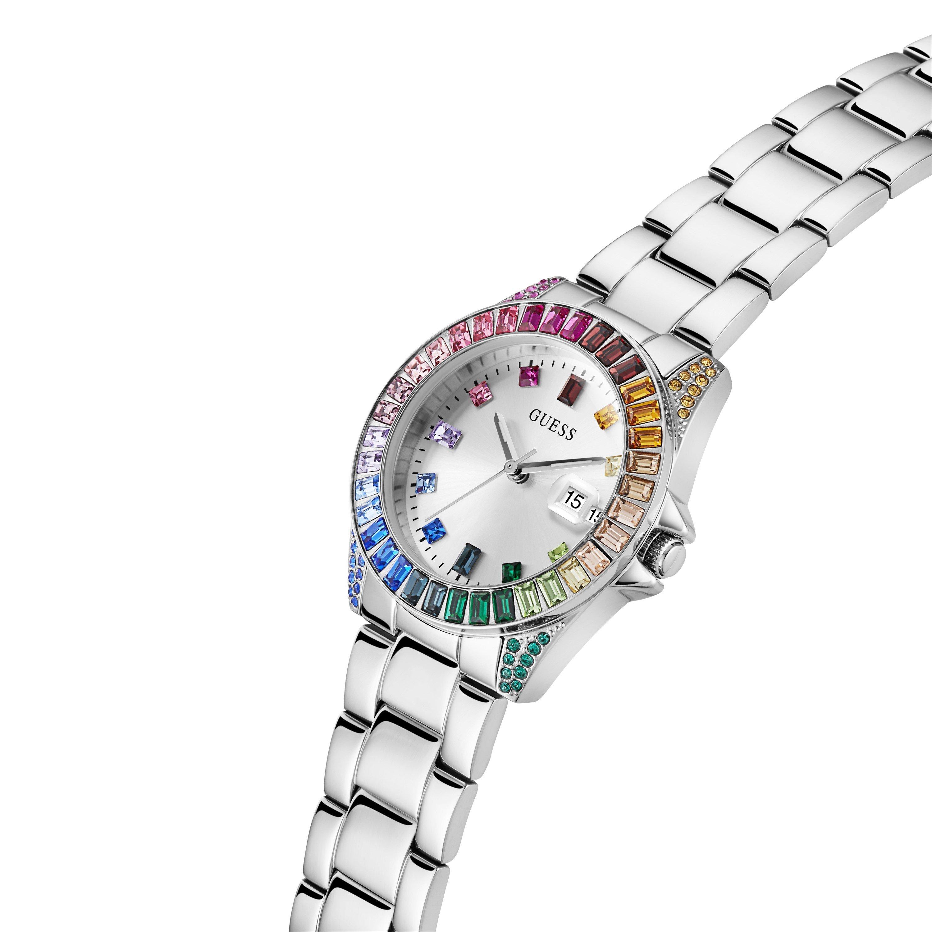 Silver/Silver - Guess - GUESS Opaline Watch - 4