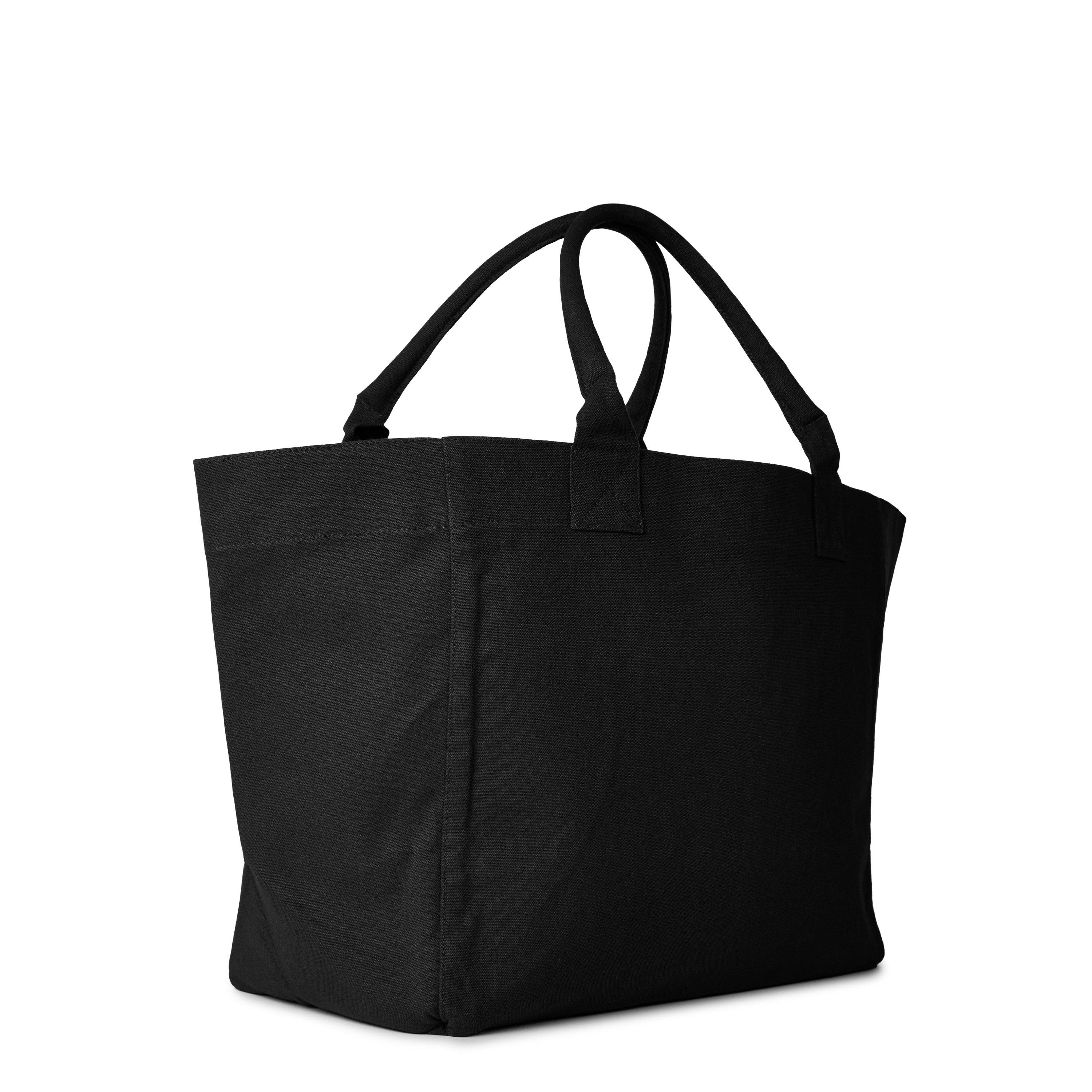 トートバッグ Xxl Logo Shopper Bag - Ganni - Cotton - Black Phantom Black XXL Canvas Tote Bag | GANNI US