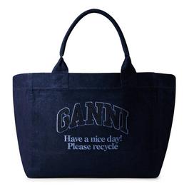 Ganni Women's XXL Logo Tote Bag
