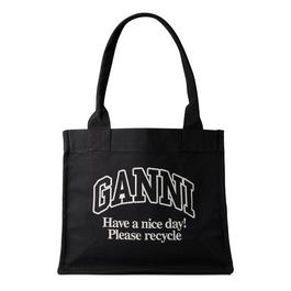 Ganni Large Canvas Tote Bag