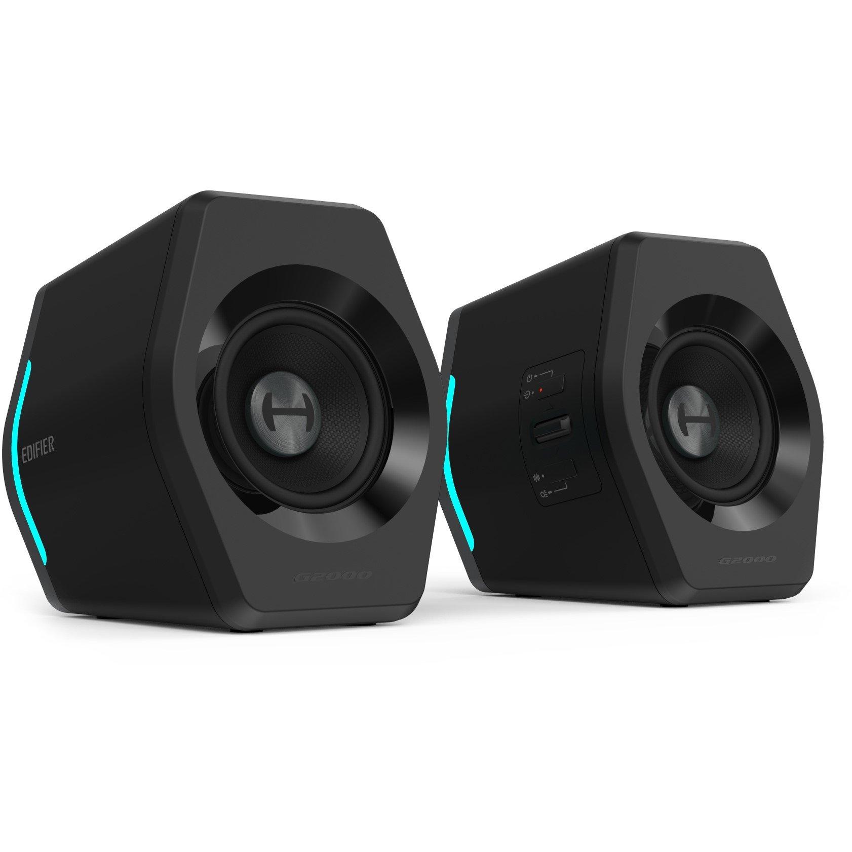 Black - Edifier - Edifier G2000 2.0 Bluetooth RGB Gaming Speakers - 1