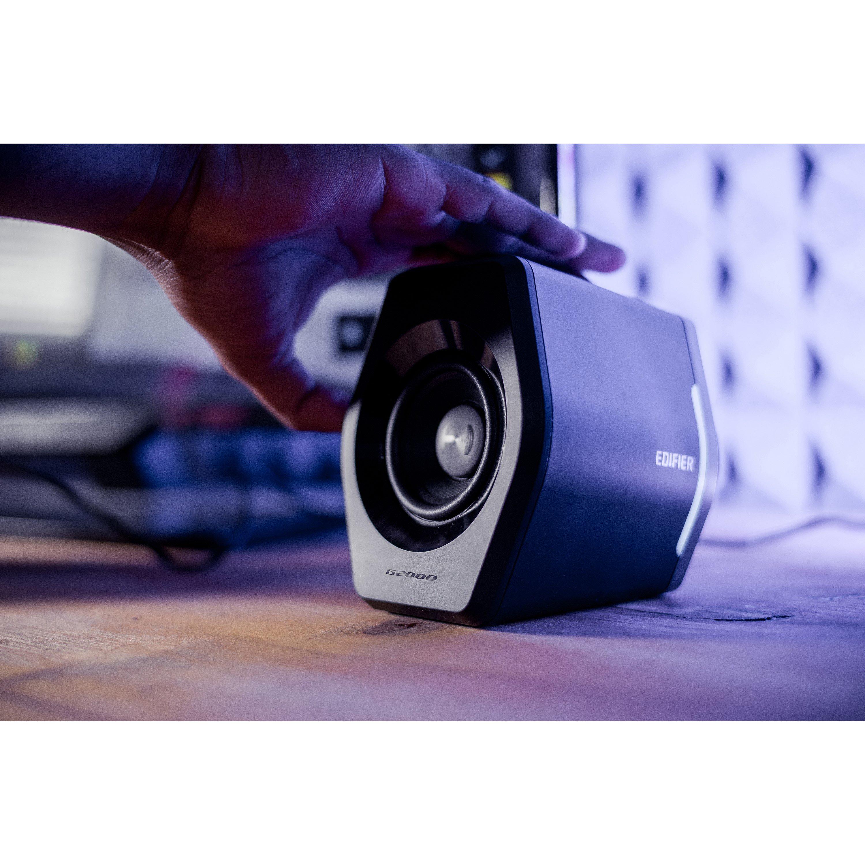 Black - Edifier - Edifier G2000 2.0 Bluetooth RGB Gaming Speakers - 6