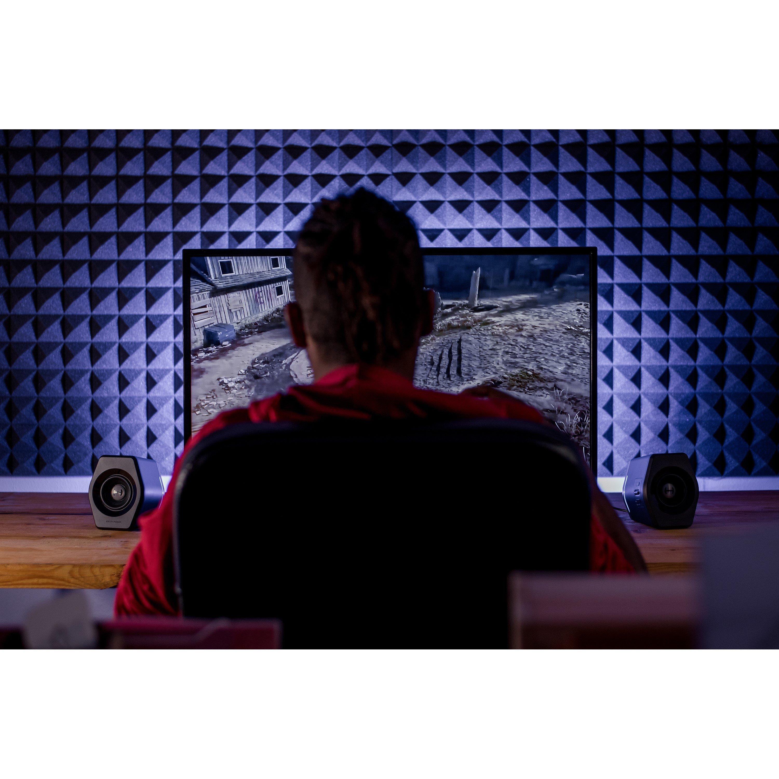 Black - Edifier - Edifier G2000 2.0 Bluetooth RGB Gaming Speakers - 7