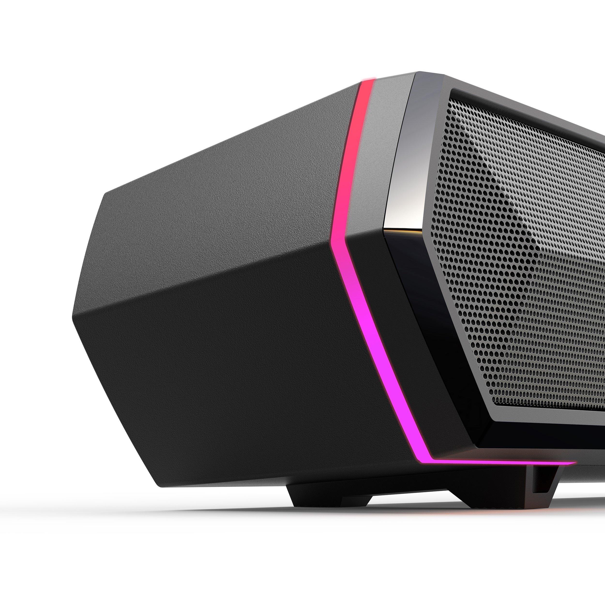 Black - Edifier - Edifier MG300 USB Powered RGB Bluetooth Soundbar - 2