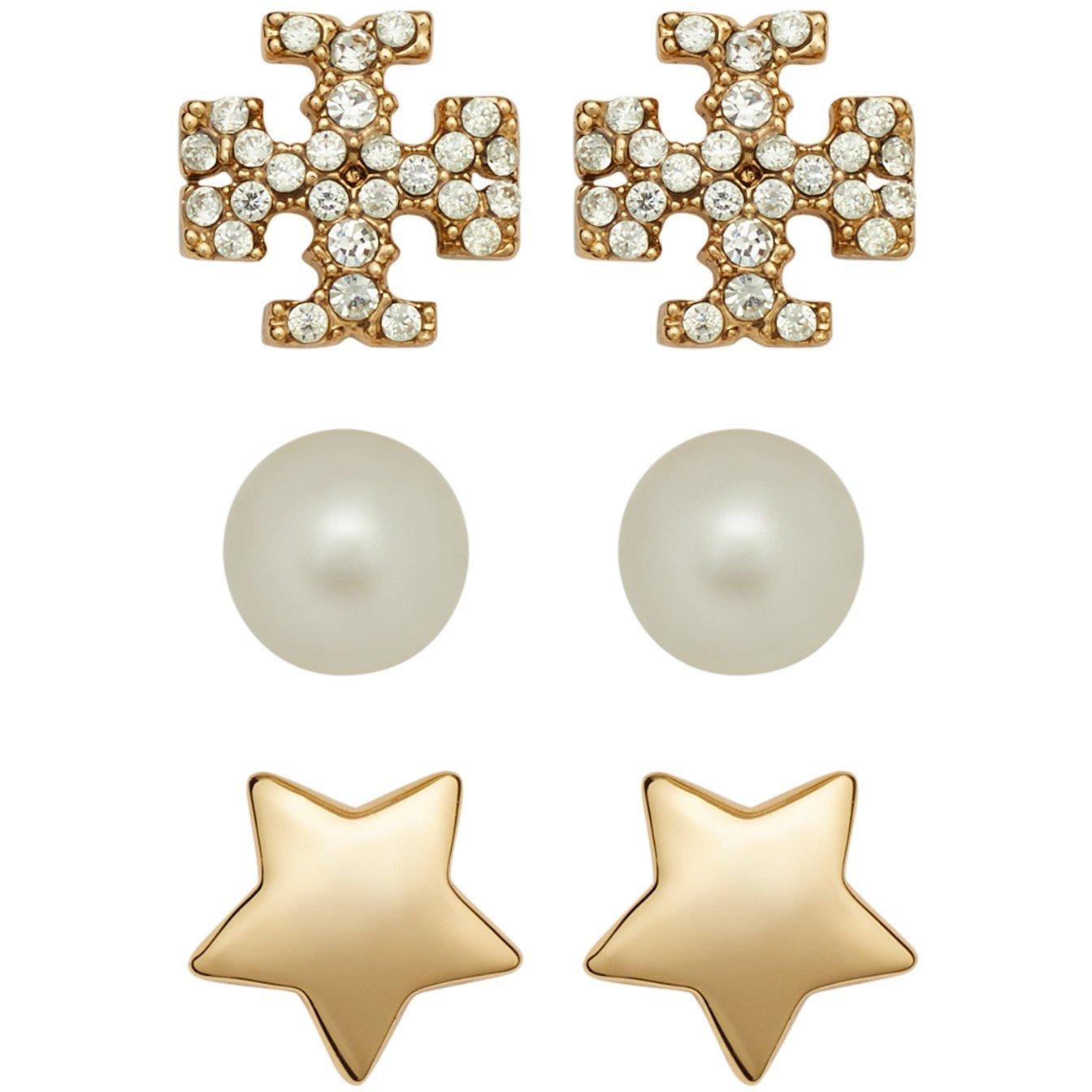 Tory Gold - Tory Burch - Women's Kira Stud Earring Jewellery Set - 1