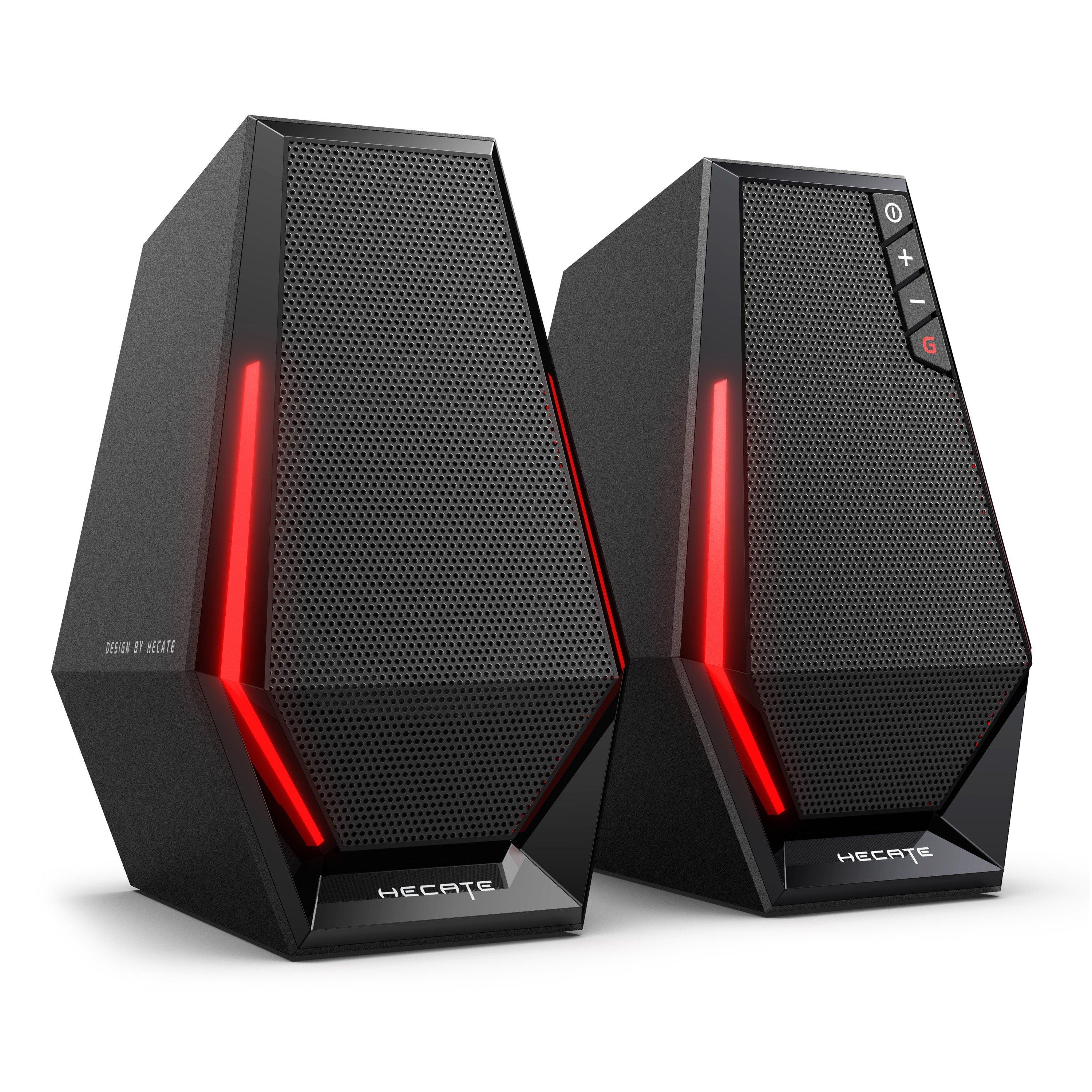 Black - Edifier - Edifier Hecate G1500SE Red LED Gaming 2.0 Speakers - 1