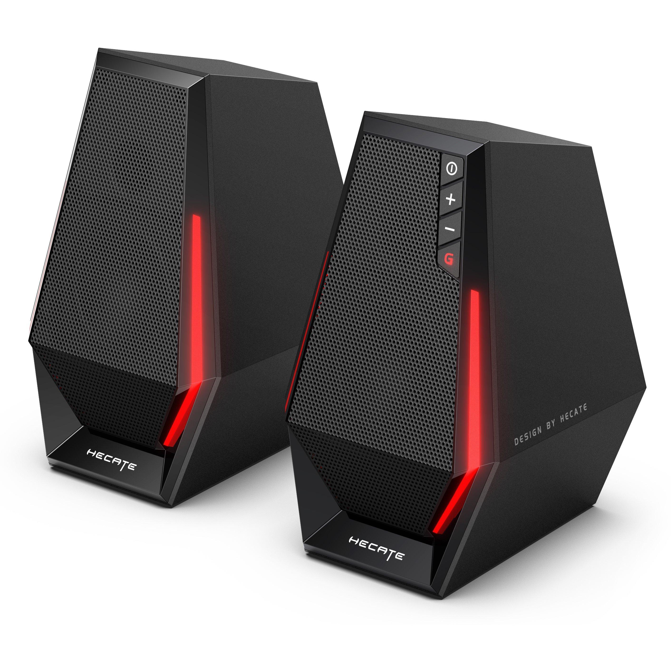 Black - Edifier - Edifier Hecate G1500SE Red LED Gaming 2.0 Speakers - 2