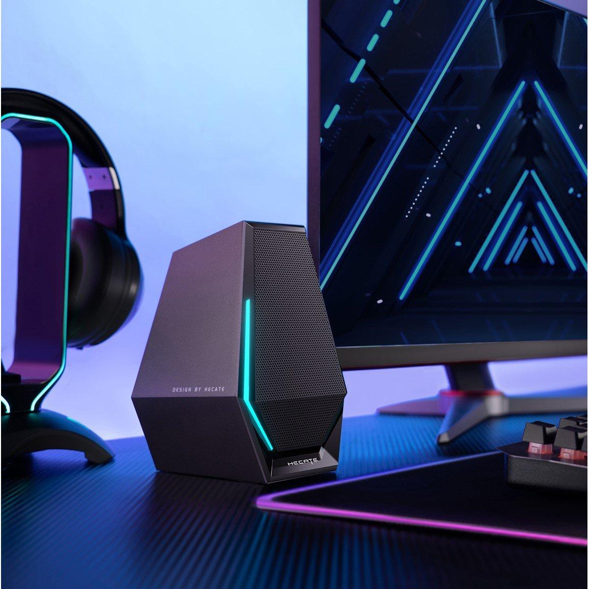 Black - Edifier - Edifier G1500 RGB & Bluetooth Gaming 2.0 Speakers - 5