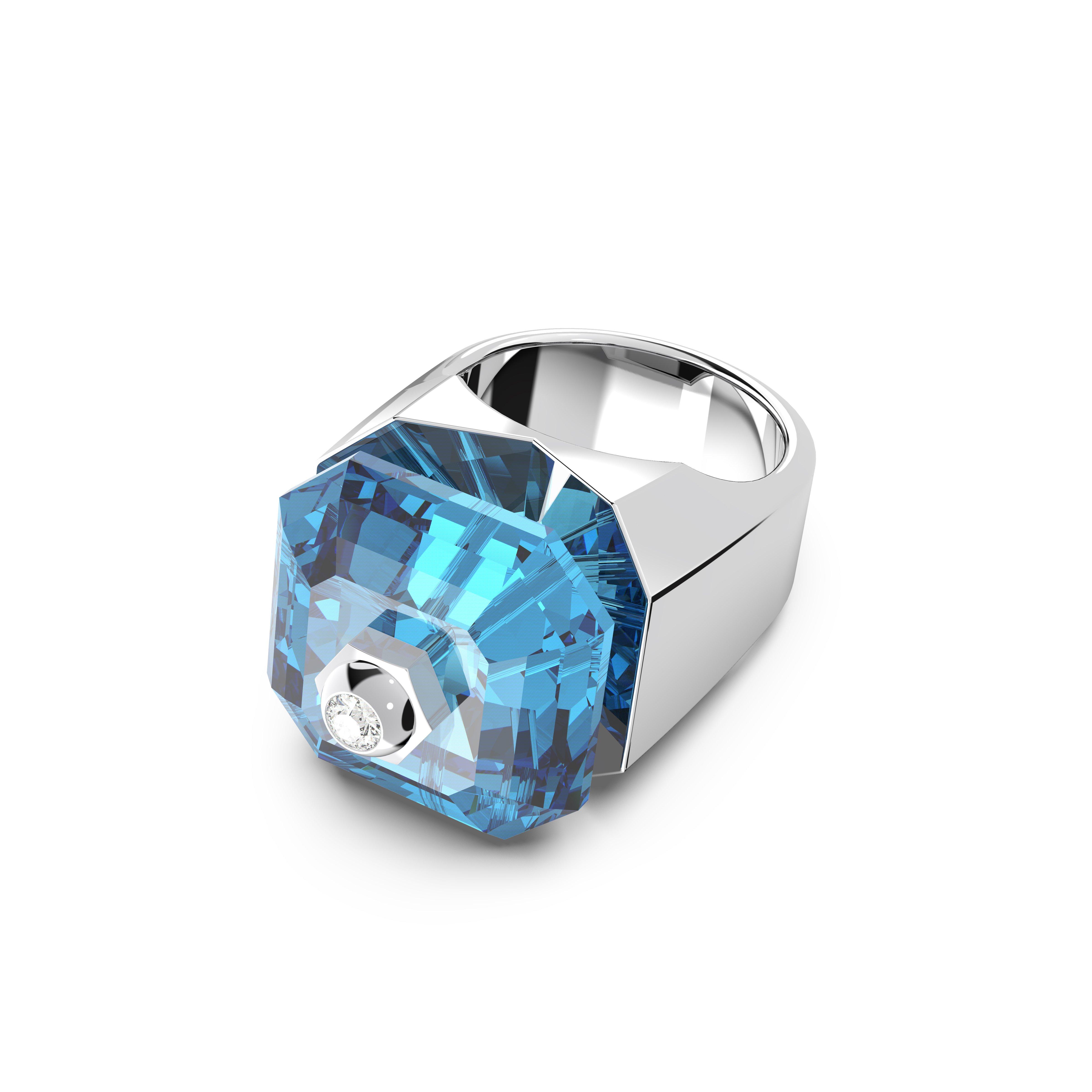 Aqua/Rhs - Swarovski - Numina Cocktail Ring - 3